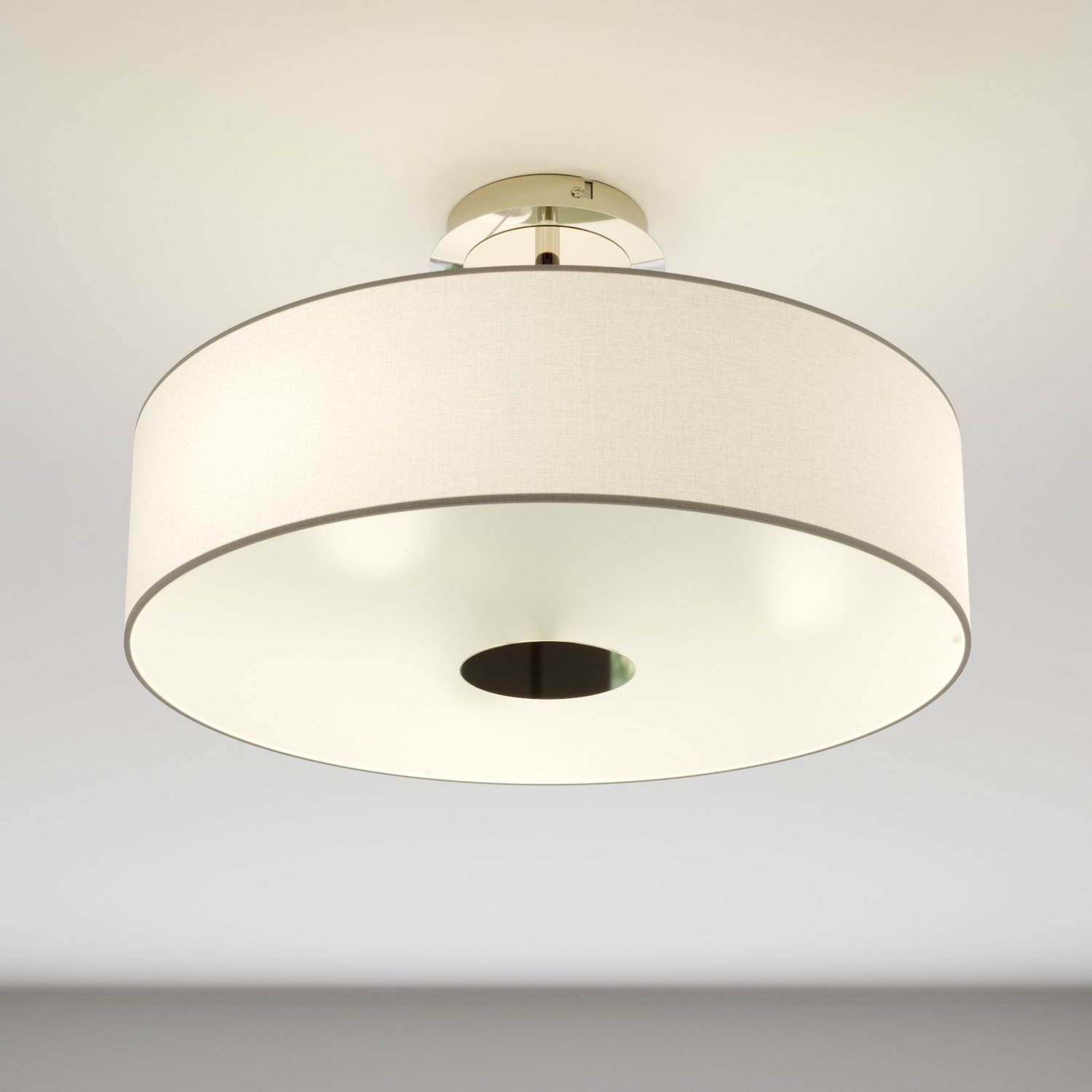 B-Ware Lindby Deckenleuchte Lampe Josia Weiß Stoff ø 47 Cm E27 Beleuchtung Siehe Text - 6291105709576