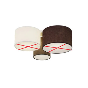B-Ware Lindby Laurenz Deckenlampe Deckenlicht 3 Flammig E27 Grau Braun Siehe Text/Foto