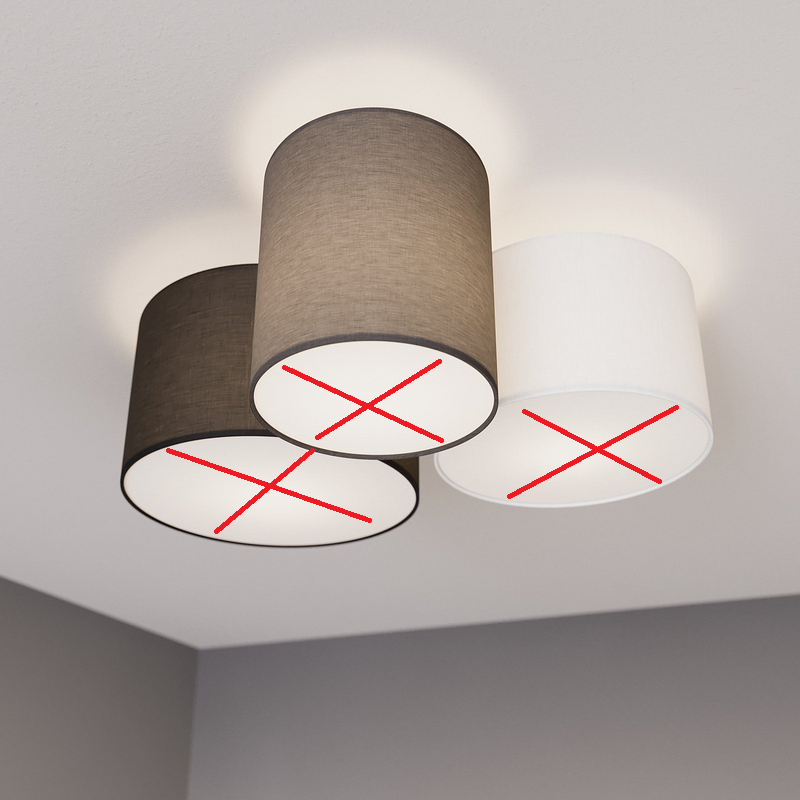 B-Ware Lindby Laurenz Deckenlampe Lampe Leuchte 3 Flg E27 Grau Braun Siehe Text/Foto - 4251096563238