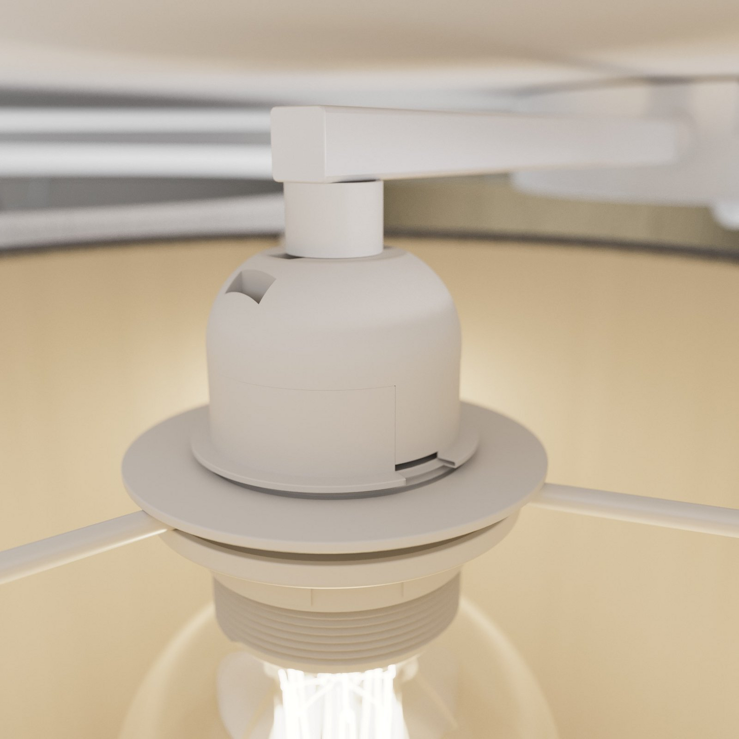 B-Ware Lindby Laurenz Deckenlampe Hängelampe 5 Flmg. E27 90cm Braun Beige Siehe Text - 4251096585360