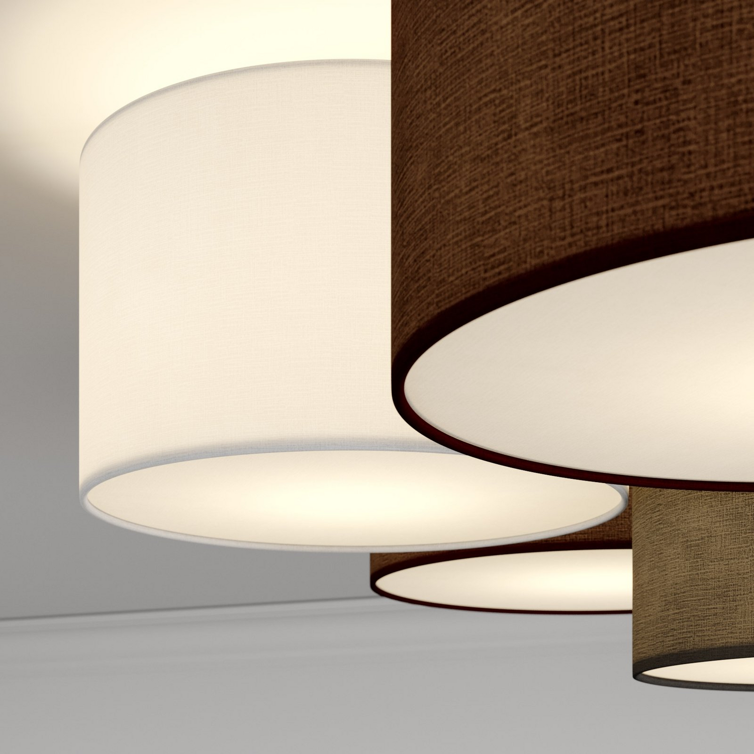 B-Ware Lindby Laurenz Deckenlampe Deckenleuchte 6 Flammig E27 Led Grau Braun Siehe Text - 4251096563245