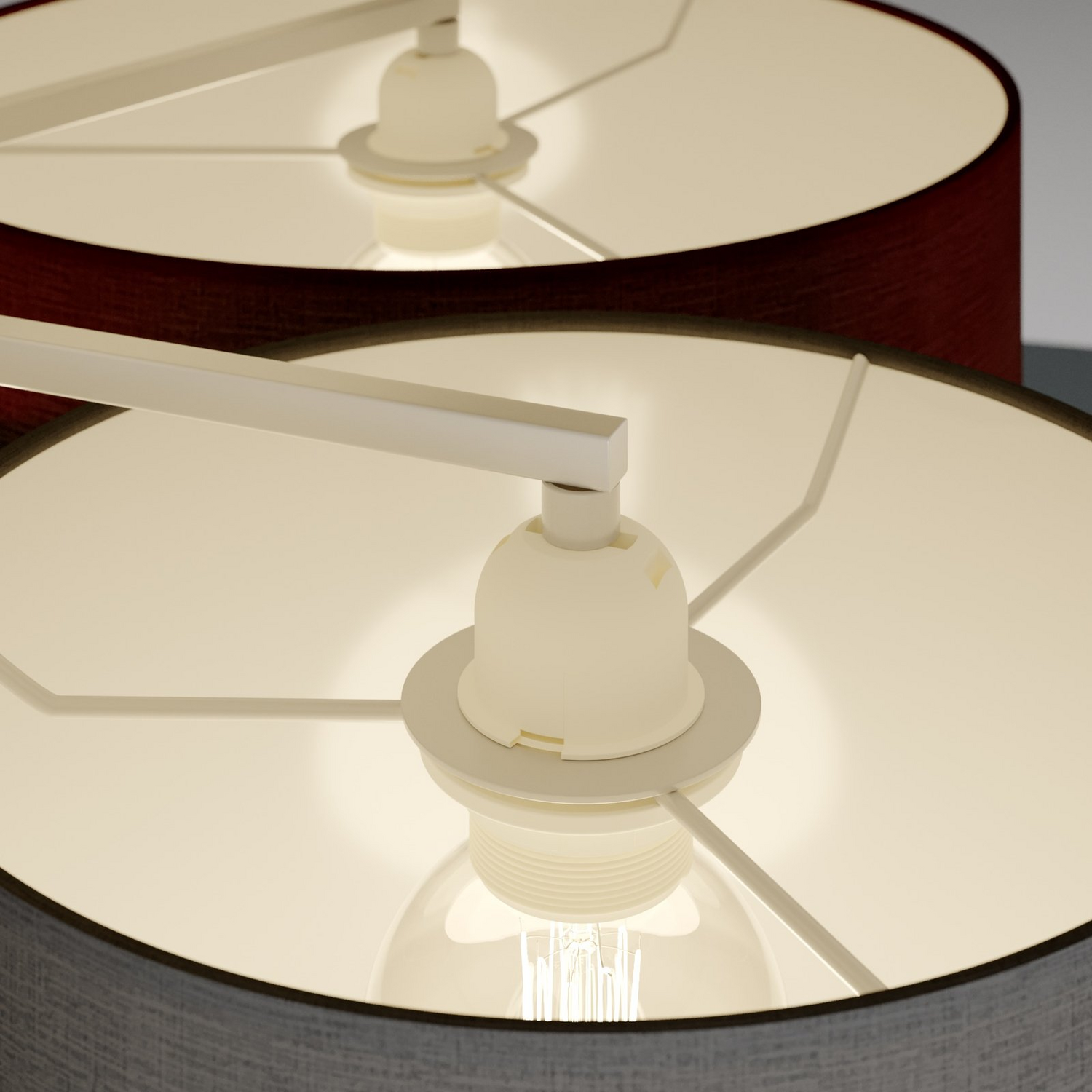 B-Ware Lindby Laurenz Deckenlampe Deckenleuchte 6 Flammig E27 Led Grau Braun Siehe Text - 4251096563245
