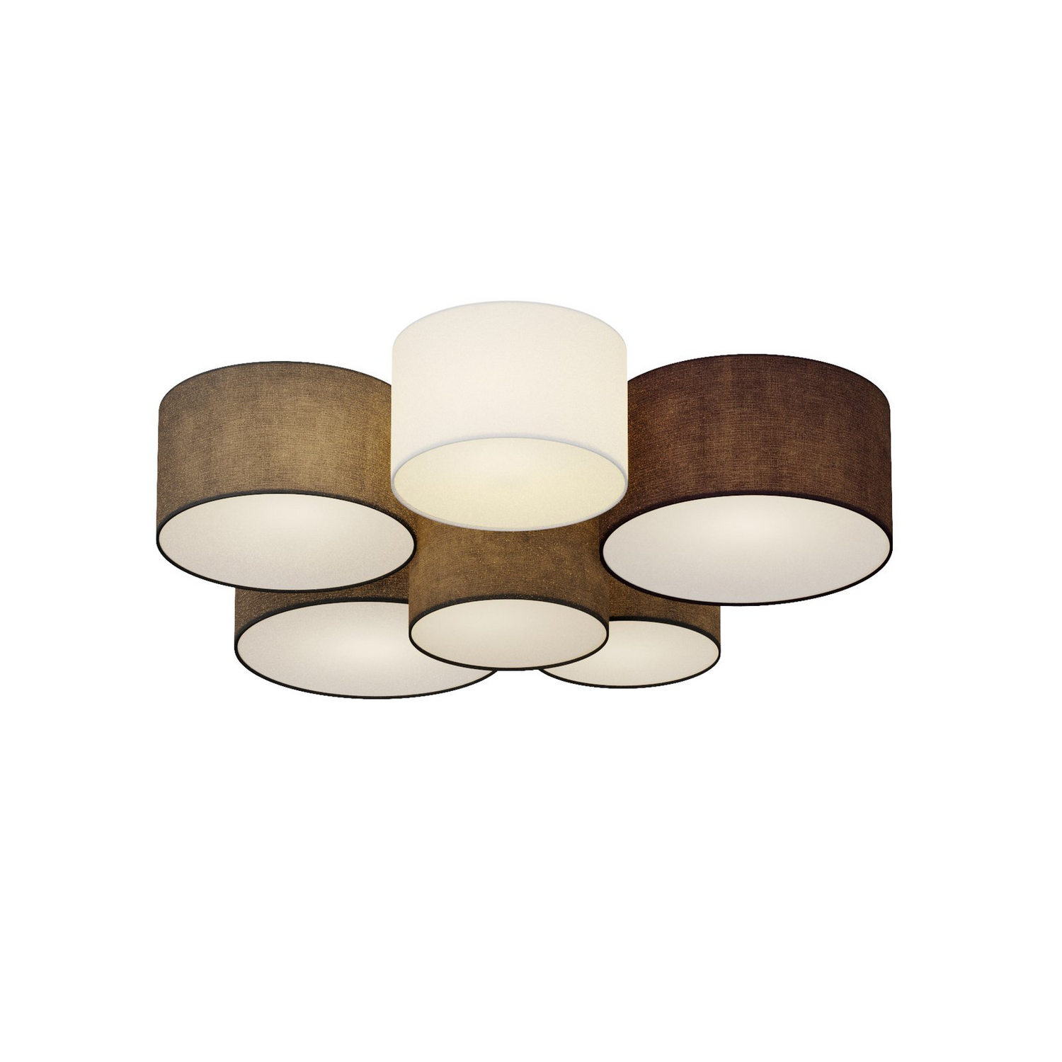 B-Ware Lindby Laurenz Deckenlampe Deckenleuchte 6 Flammig E27 Led Grau Braun Siehe Text - 4251096563245