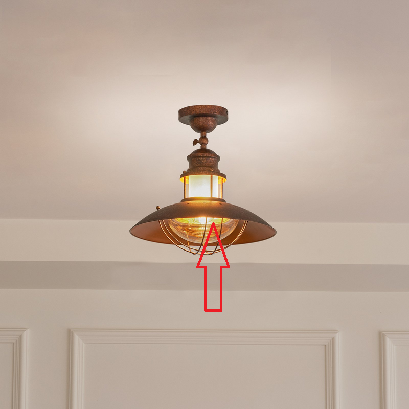 Lindby Deckenleuchte Louisanne LED Lampe Leuchte dimmbar braun Ø35cm 34,5cm - 4251096527216