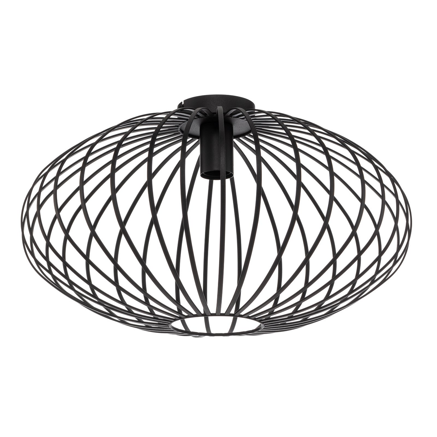 B-Ware Lindby Deckenleuchte Maivi Schwarz 50 Cm Eisen Käfig Deckenlampe Lampe Leuchte