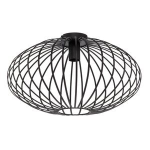 B-Ware Lindby Deckenleuchte Maivi Schwarz 50 Cm Eisen Käfig Deckenlampe Lampe Leuchte