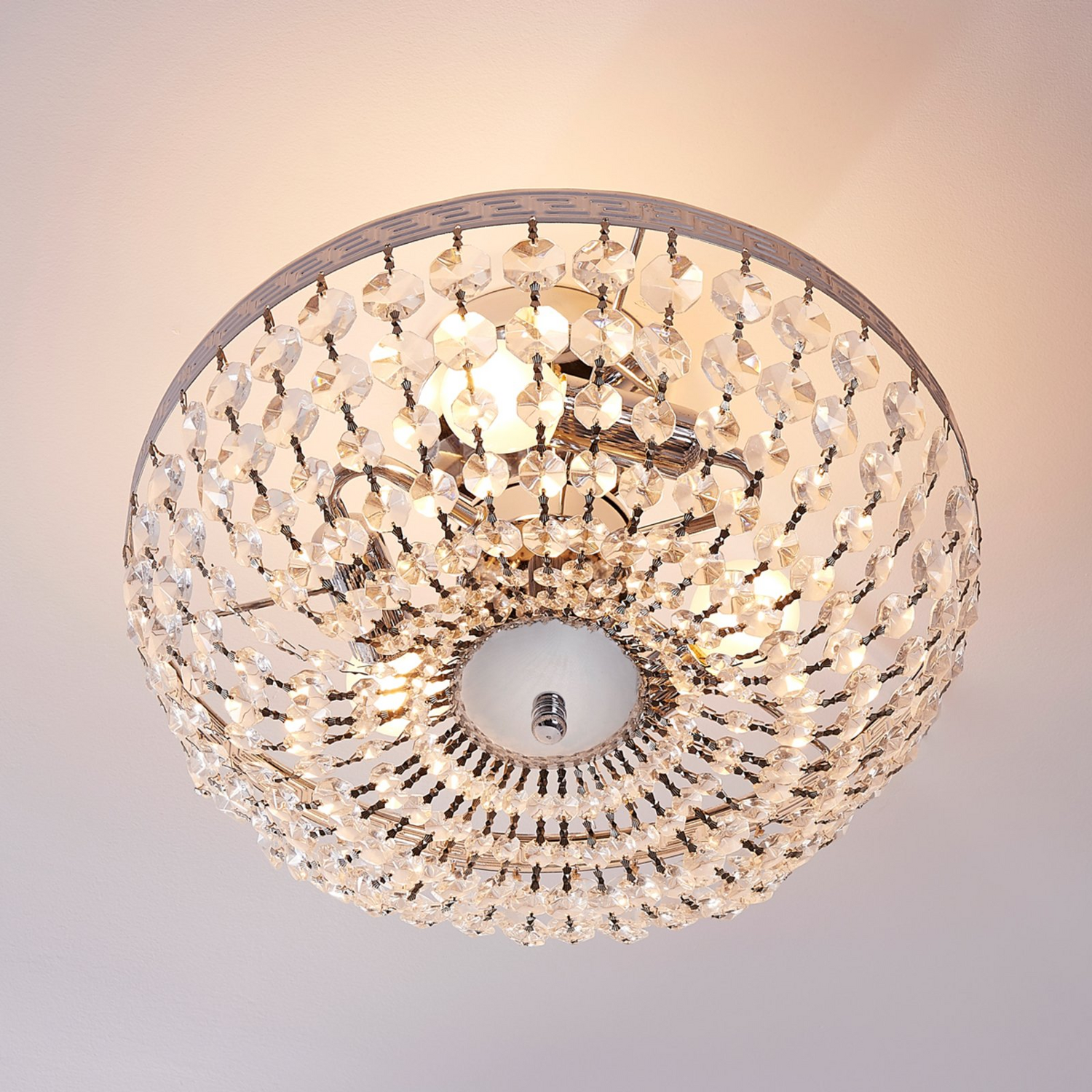 B-Ware Lindby Kristall Deckenlampe Mondrian Wohnzimmerleuchte Kronleuchter Hängelampe