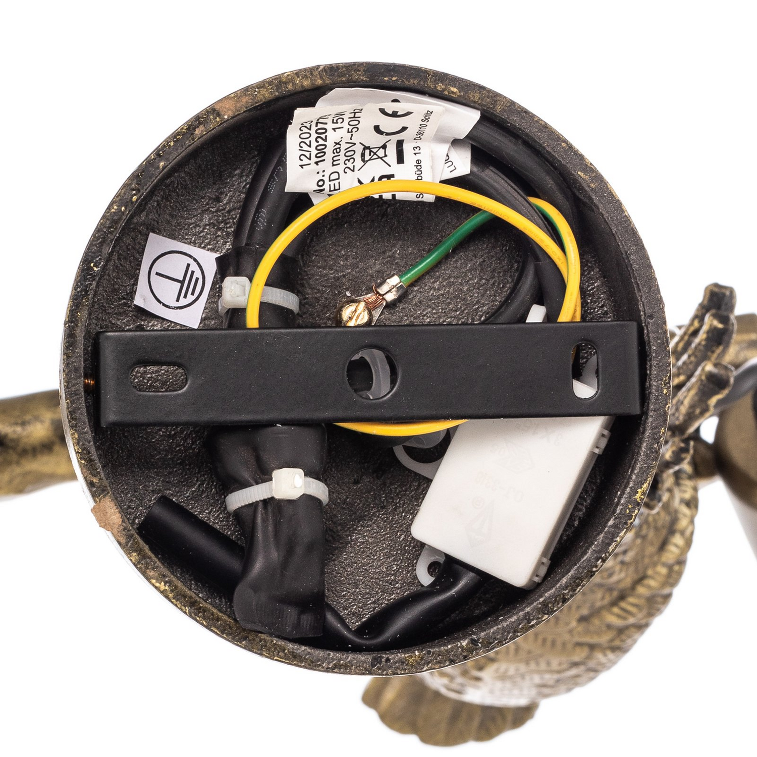 B-Ware Lindby Deckenleuchte Lampe Nirvathia Papageien Messingfarben E27 Austauschbar