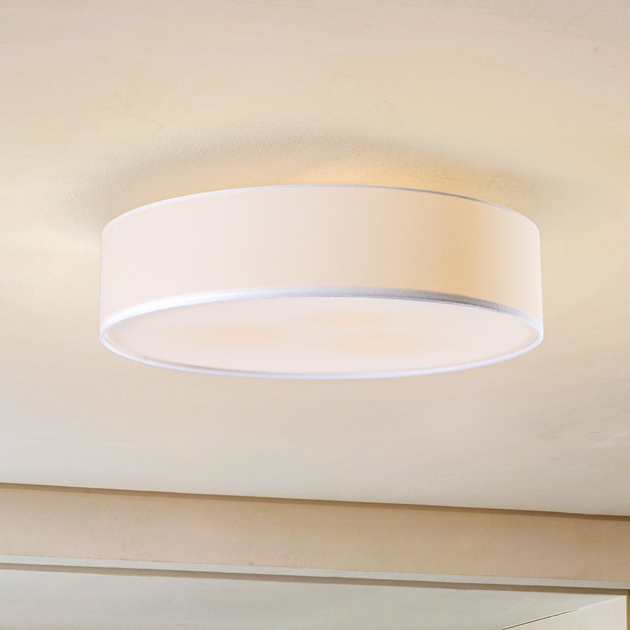 Lindby Deckenlampe Sebatin Hängelampe Lampe Leuchte Mit E27 Led ø 50 Cm Weiß B-Ware - 4251096503074
