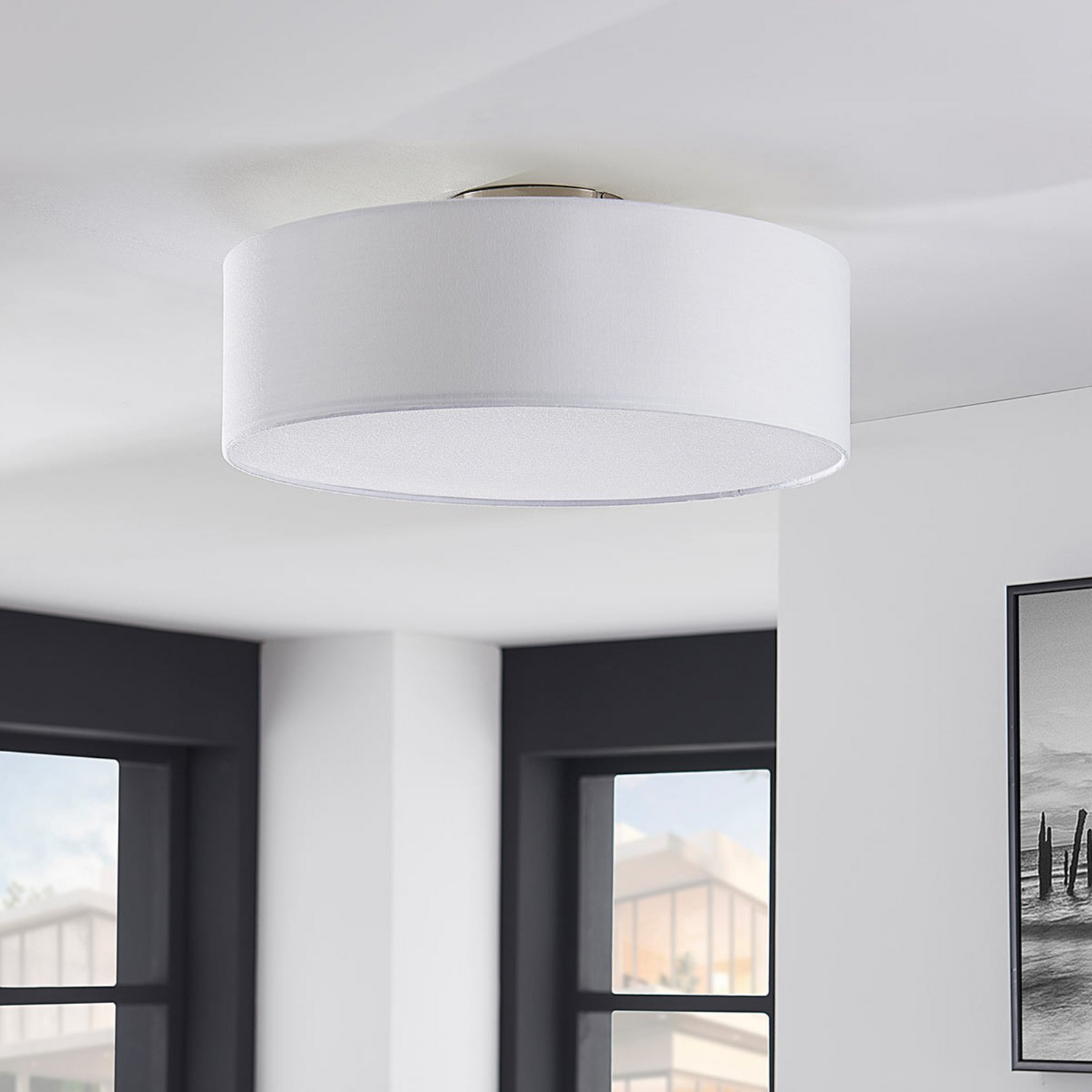 B-Ware Lindby Deckenlampe Sebatin Deckenleuchte Lampe Leuchte E27 Weiß Siehe Text/Foto - 4251096503111