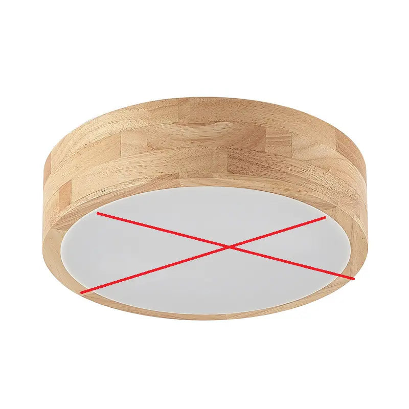 B-Ware Lindby Tanju Deckenlampe Deckenlampe Leuchte Eichenholz ø30cm Siehe Text/Foto - 4251911729030