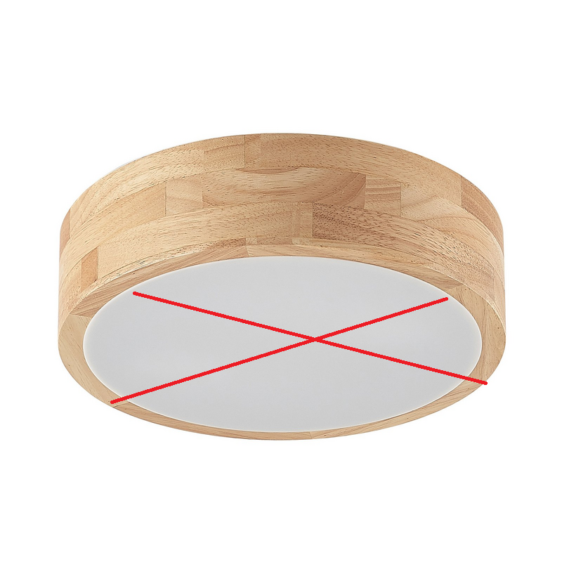 Lindby Tanju Deckenlampe Deckenlampe Leuchte Eichenholz Ø30cm SIEHE TEXT/FOTO - 4251911729030