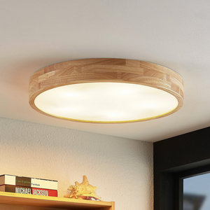 B-Ware Lindby Tanju Deckenlampe Deckenlicht Lampe Leuchte E27 Eiche Hell Siehe Text