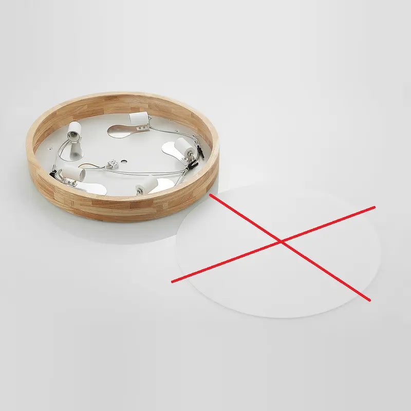 B-Ware Lindby Tanju Deckenlampe Lampe Leuchte E27 Eiche Hell Weiß Siehe Text/Foto - 4251911729061