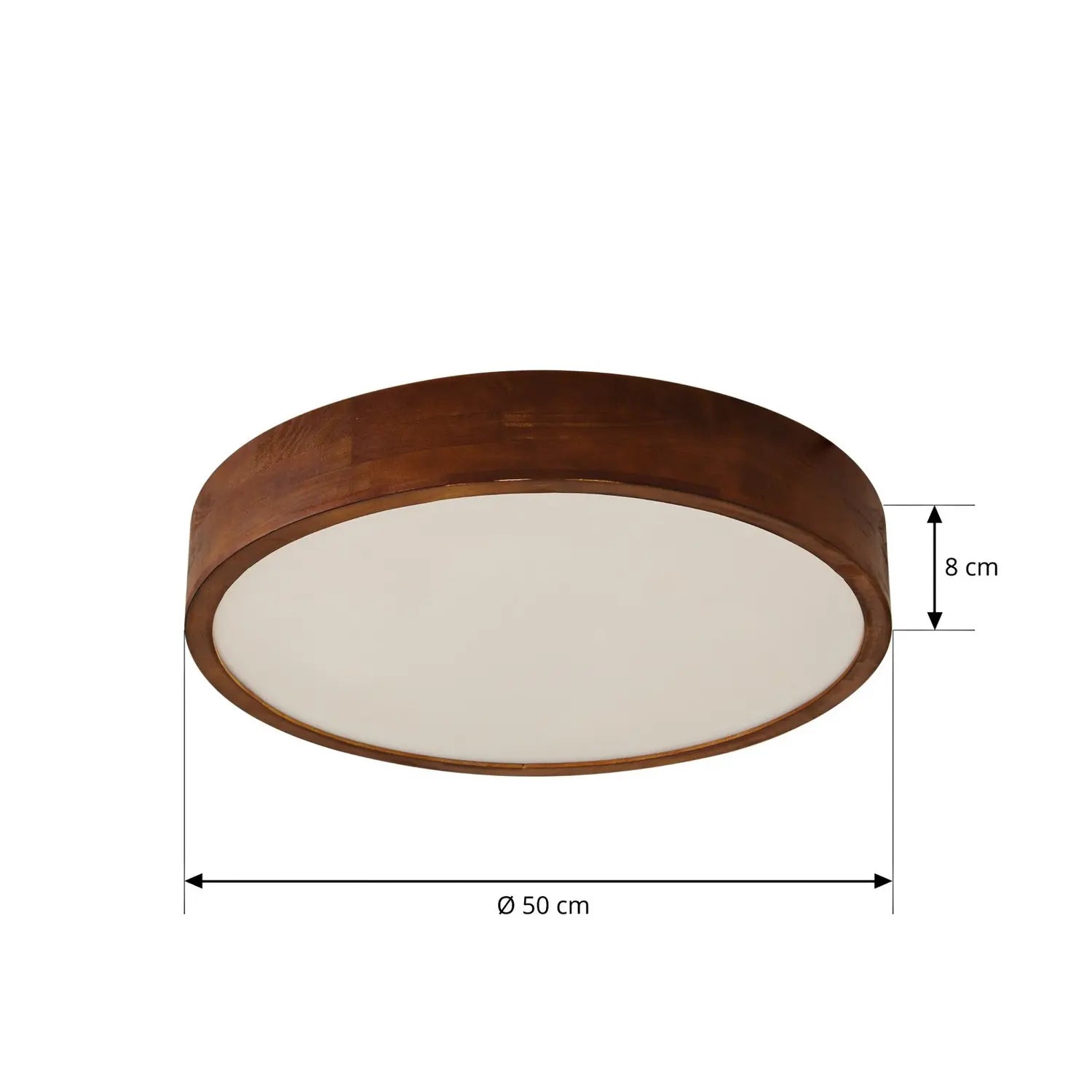 B-Ware Lindby Deckenleuchte Tanju Deckenlampe Leuchte Lampe E27 Walnussholz 4 Flg 5646