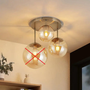 B-Ware Lindby Teeja Deckenlampe 3 Flammig Messing Deckenlampe Glas Siehe Text/Foto