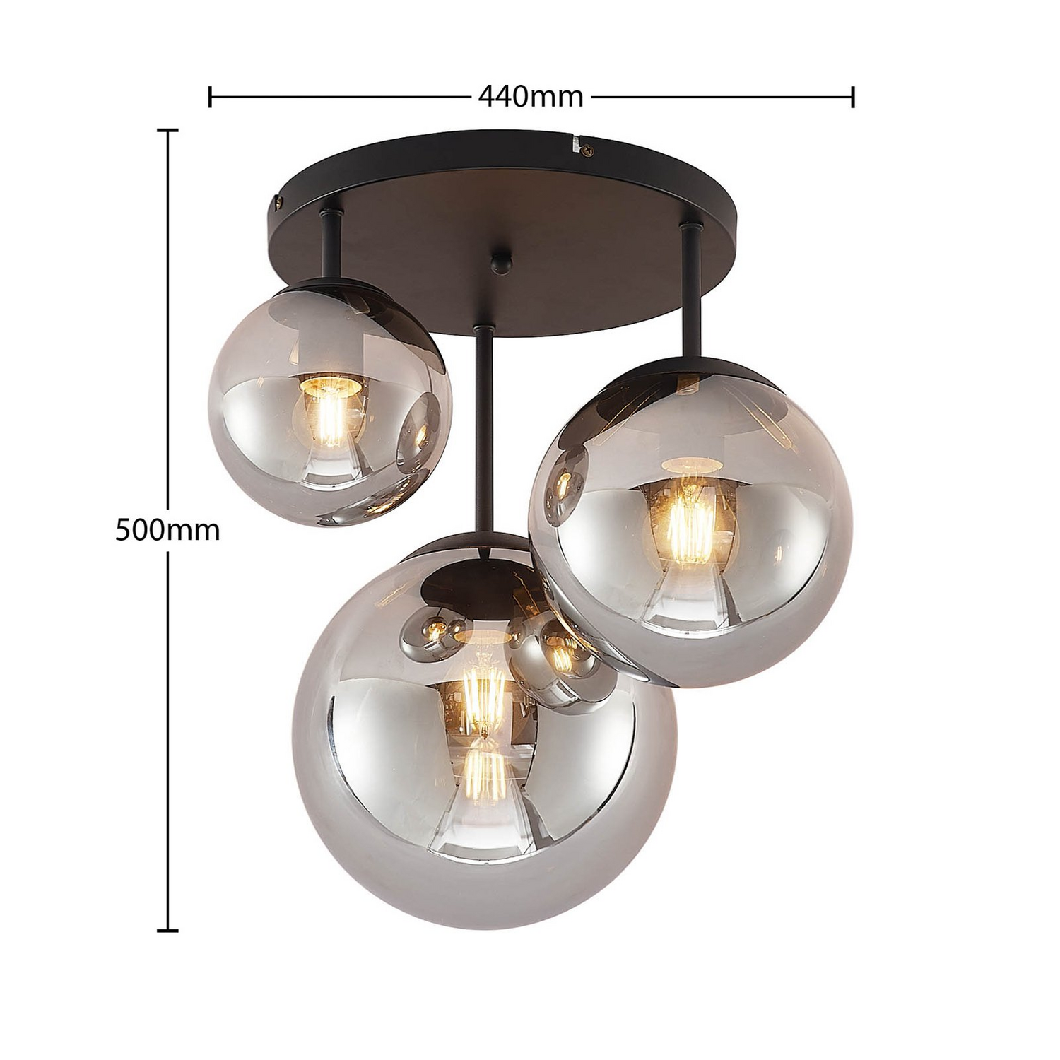 B-Ware Lindby Teeja Deckenlampe Deckenleuchte Deckenlicht Glaskugeln Siehe Text/Foto - 4251911746013