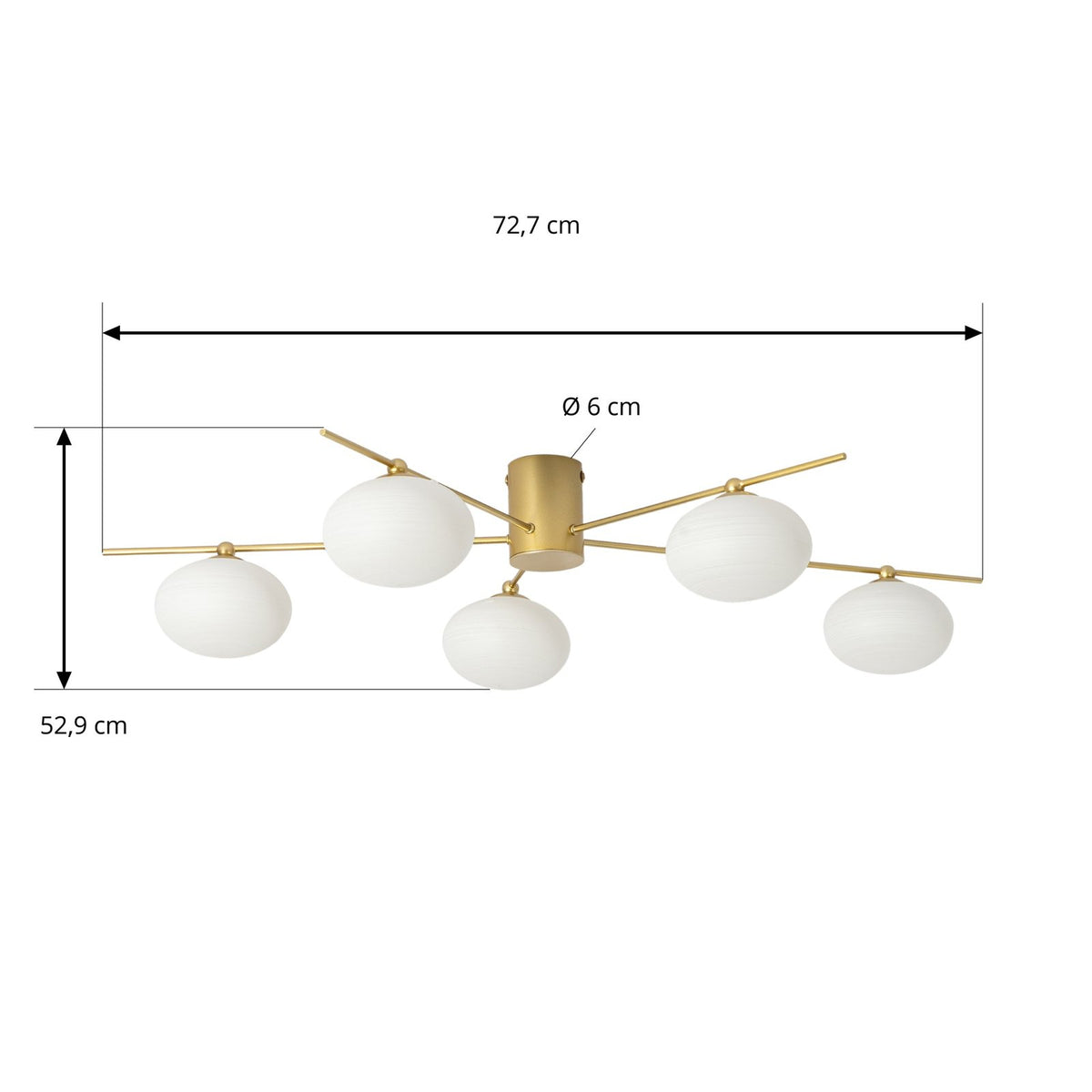 Lindby Valisa Deckenleuchte Deckenlampe Leuchte Lampe Deckenlicht Licht95 - 4251911785678