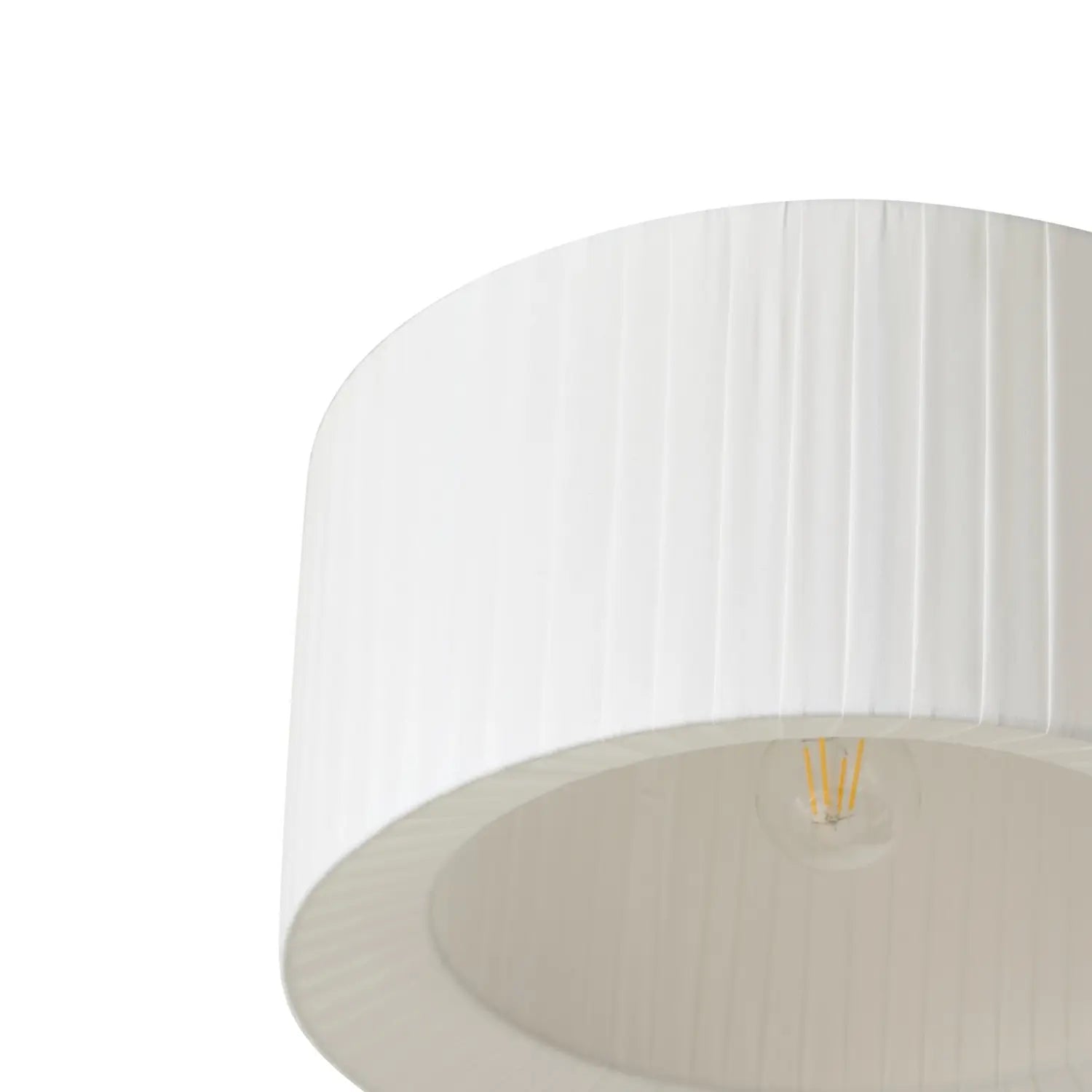 B-Ware Lindby Deckenleuchte Lampe Hauptlicht Virelle Weiß Textil ø 40 Cm E27 - 4255830903731