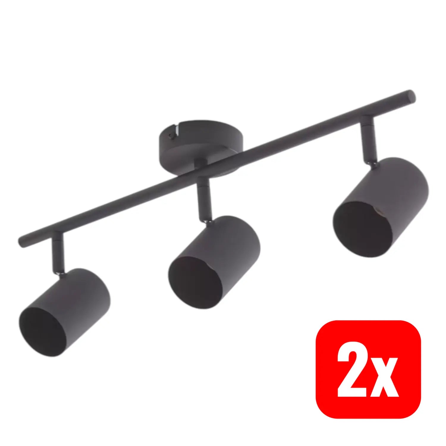 B-Ware Lindby Jorell Deckenspot Schmal Schwarz Deckenlampe Deckenleuchte Lampe 2 Stück - 4251911773019