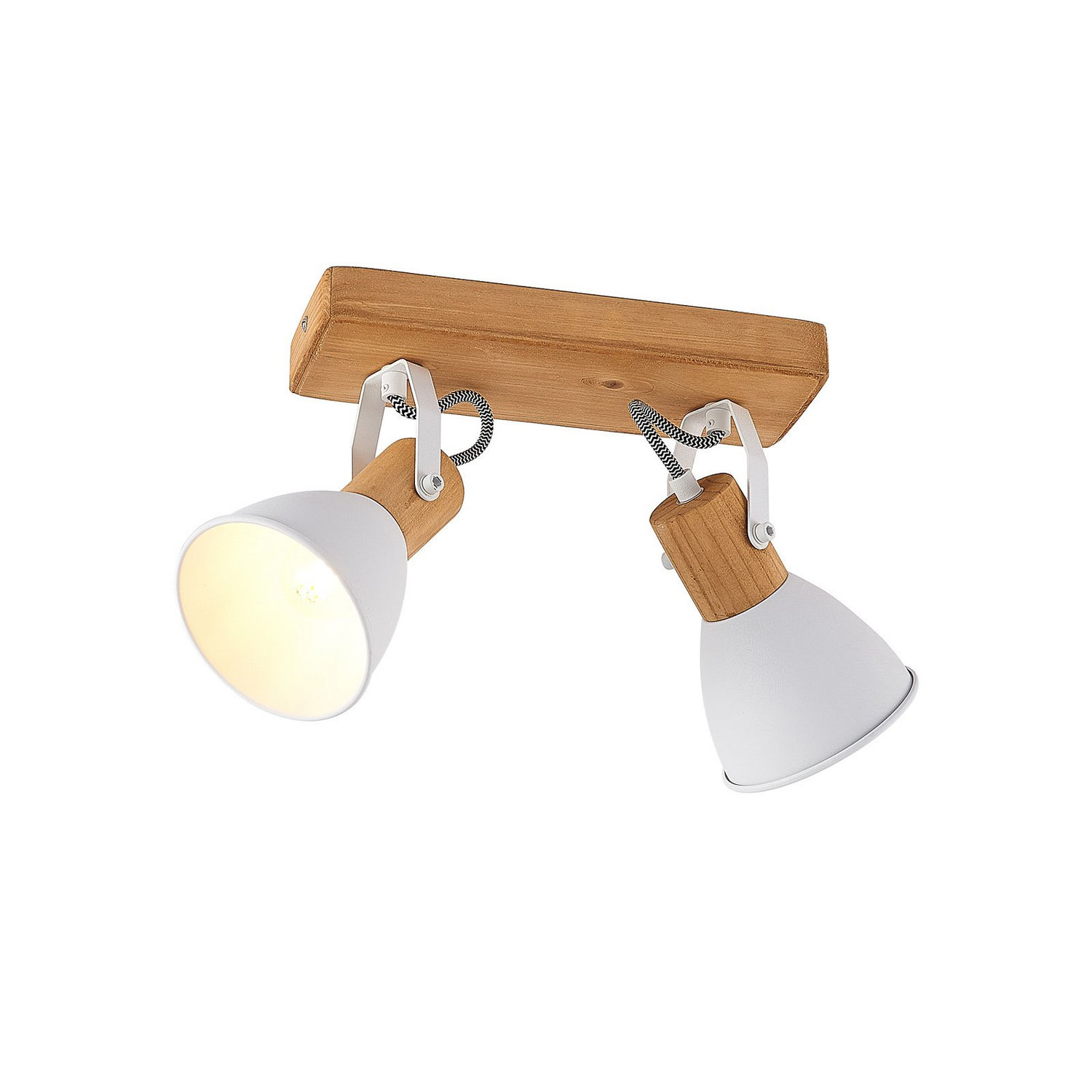 B-Ware Lindby Merela Deckenlampe Deckenlicht Deckenstrahler Lampe Holz Zweiflammig E14 - 4251096584202