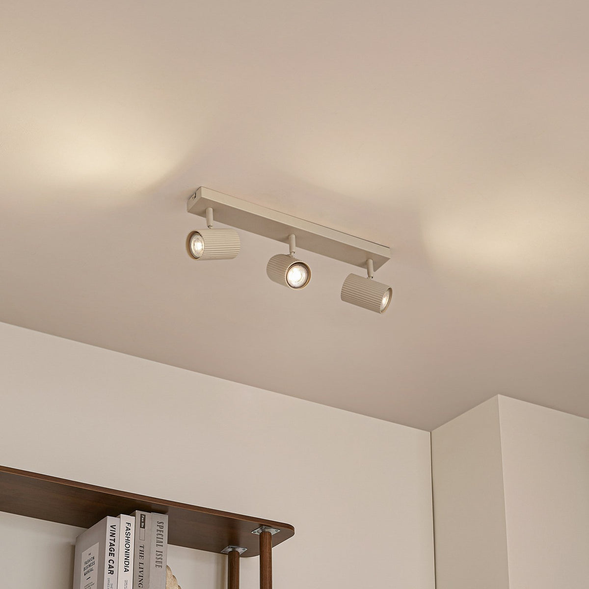 Lindby Deckenspots Strahler Kardis beige 3-flammig Metall GU10 LED Beleuchtung - 4255830903991