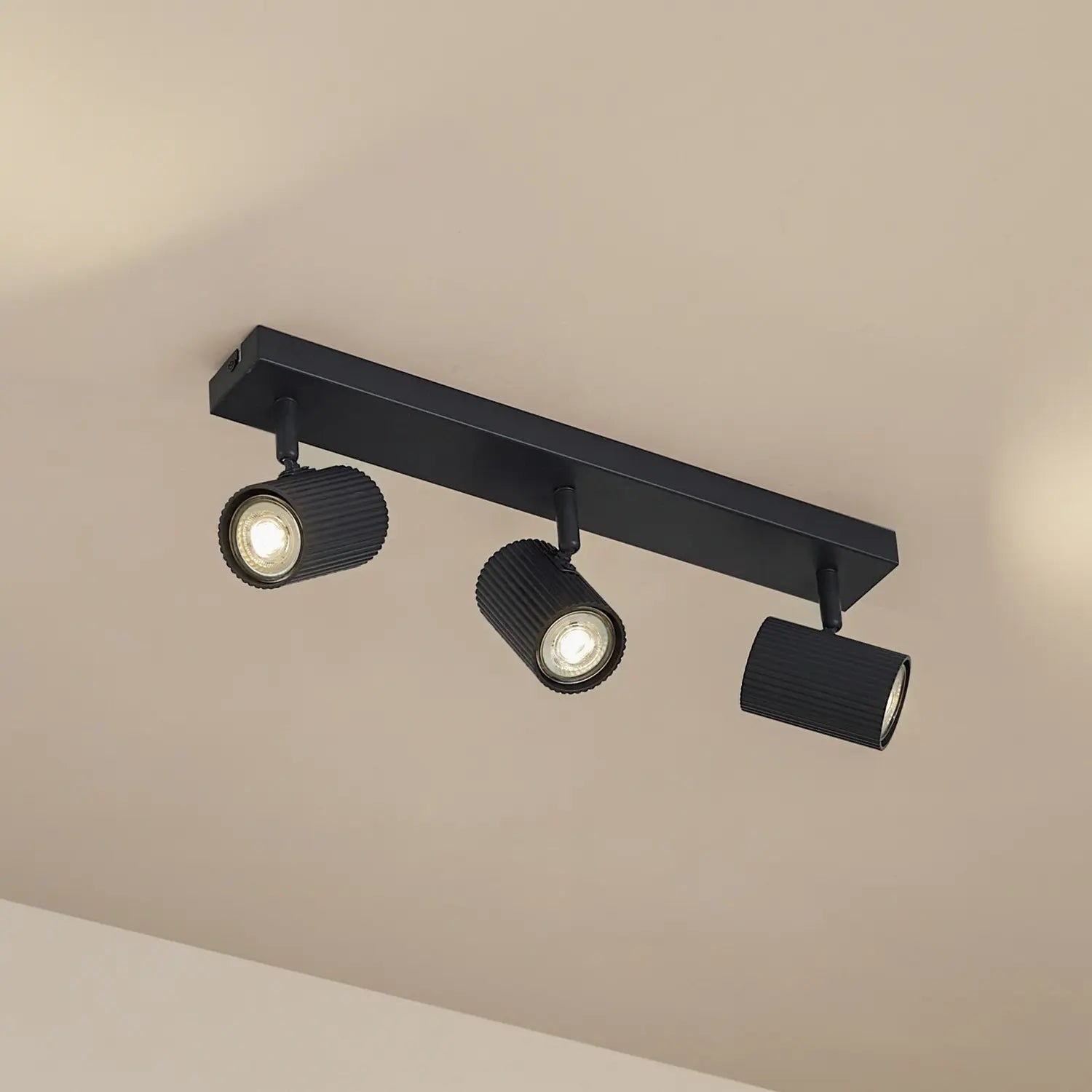 B-Ware Lindby Deckenspots Strahler Kardis Dunkelgrau 3flg Metall Gu10 Beleuchtung757