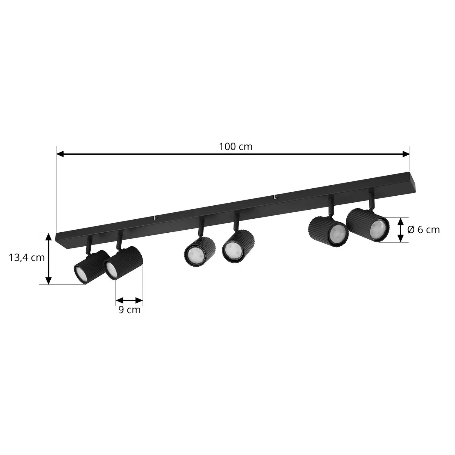 B-Ware Lindby Deckenspots Strahler Gu10 Kardis Dunkelgrau Metall 6flg Beleuchtung794 - 4255830903984