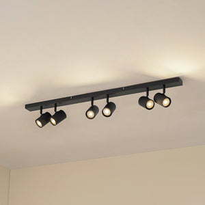 B-Ware Lindby Deckenspots Strahler GU10 Kardis dunkelgrau Metall 6flg Beleuchtung
