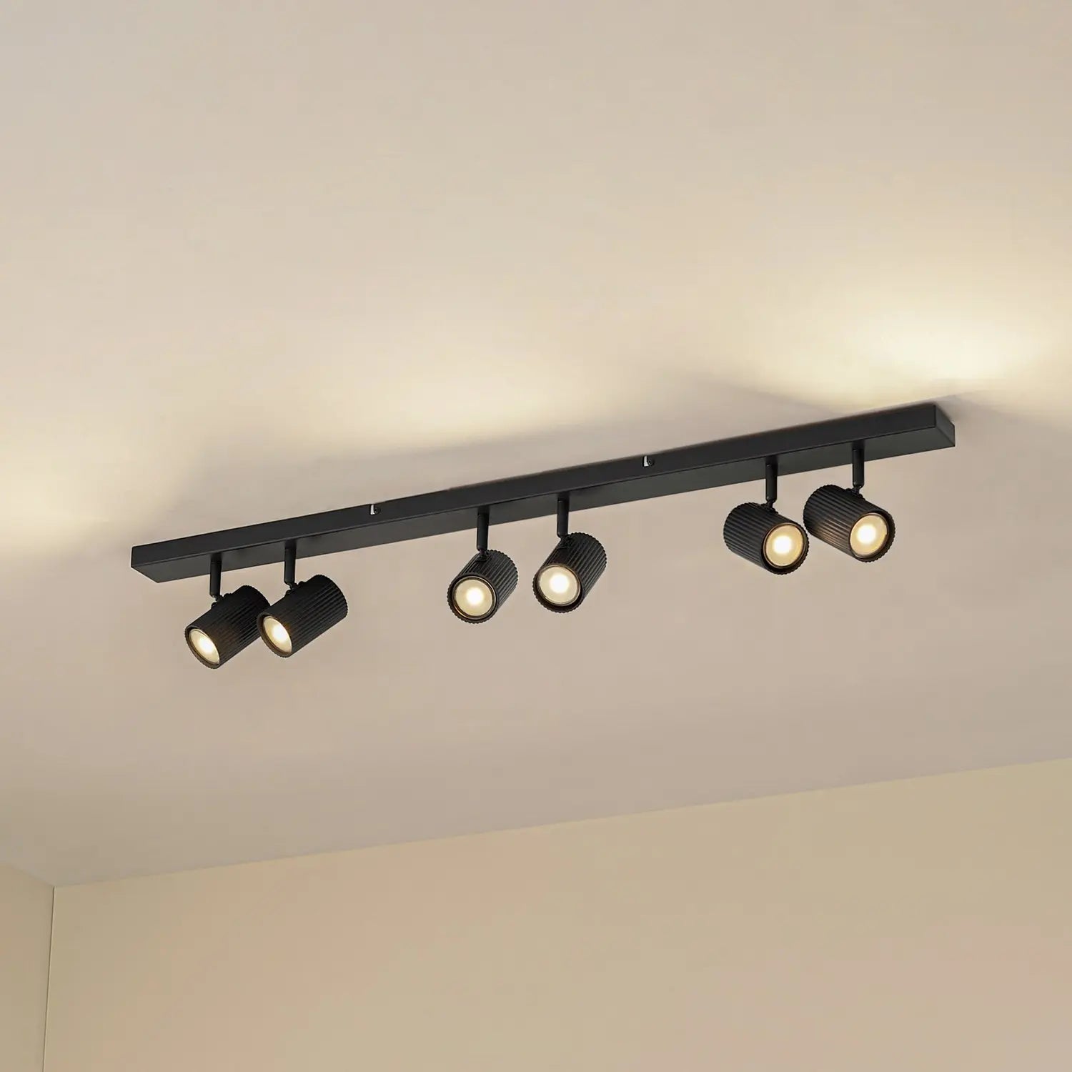 B-Ware Lindby Deckenspots Strahler Gu10 Kardis Dunkelgrau Metall 6flg Beleuchtung - 4255830903984