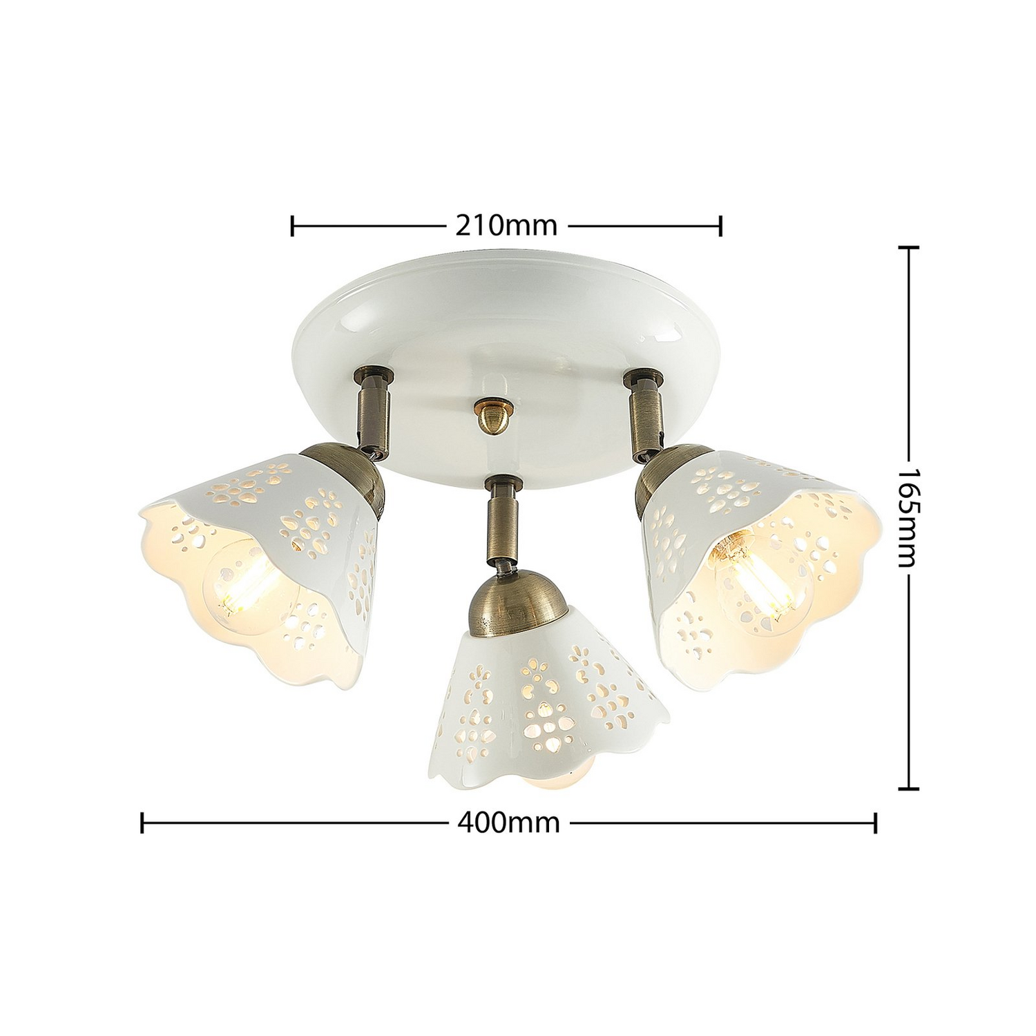 B-Ware Lindby Efgenia Deckenstrahler Deckenlampe Deckenleuchte Lampe Licht Dreiflamm485 - 4251911704549