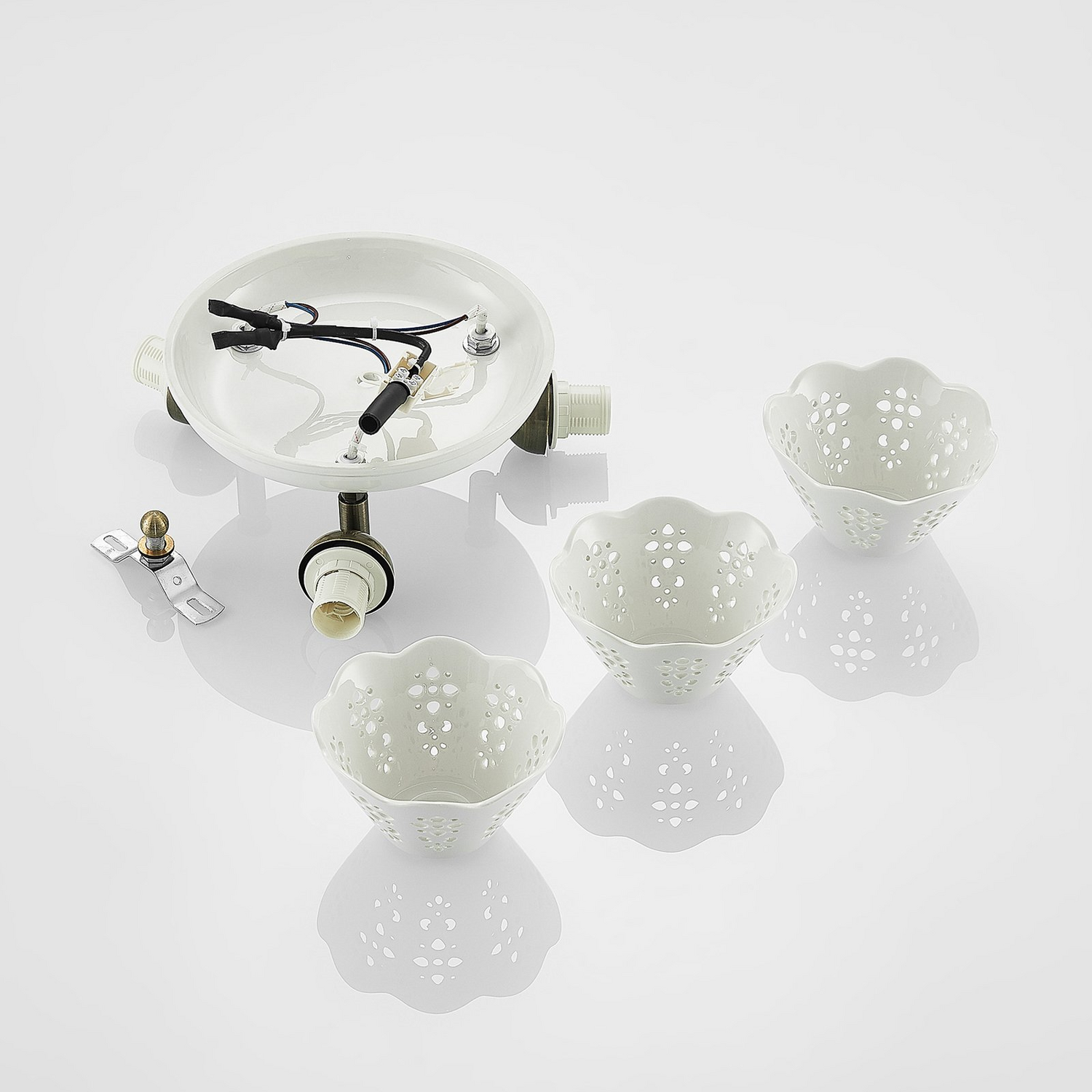 B-Ware Lindby Efgenia Deckenstrahler Deckenlampe Deckenleuchte Lampe Licht Dreiflamm485 - 4251911704549