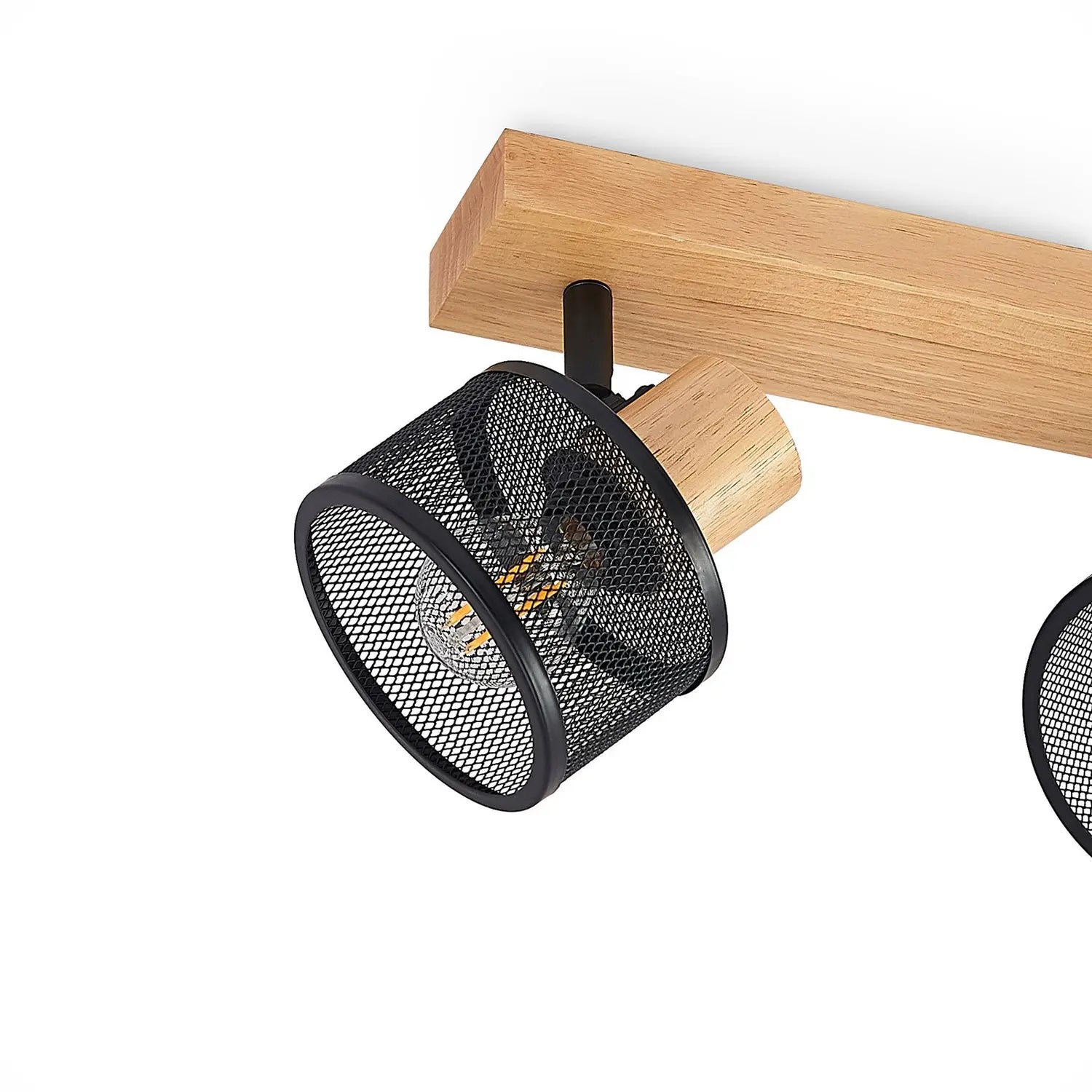 B-Ware Lindby Evinora Deckenstrahler Deckenlampe Deko Deckenlicht E14 Aus Holz 4 Flg - 4251911700039