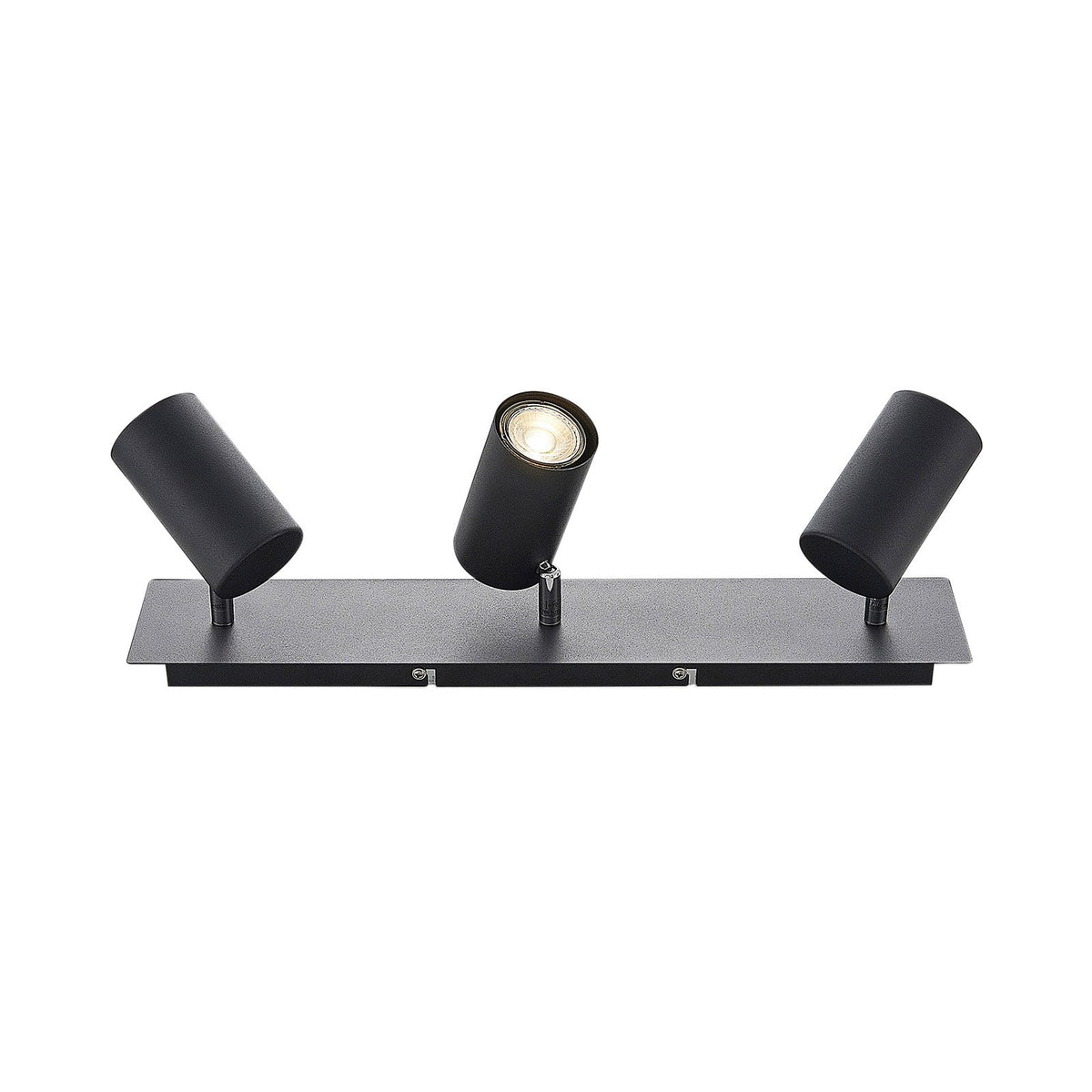 Lindby Deckenstrahler Joffrey Deckenleuchte Deckenlampe schwarz 49cm 3-flg GU10 - 42510965725990