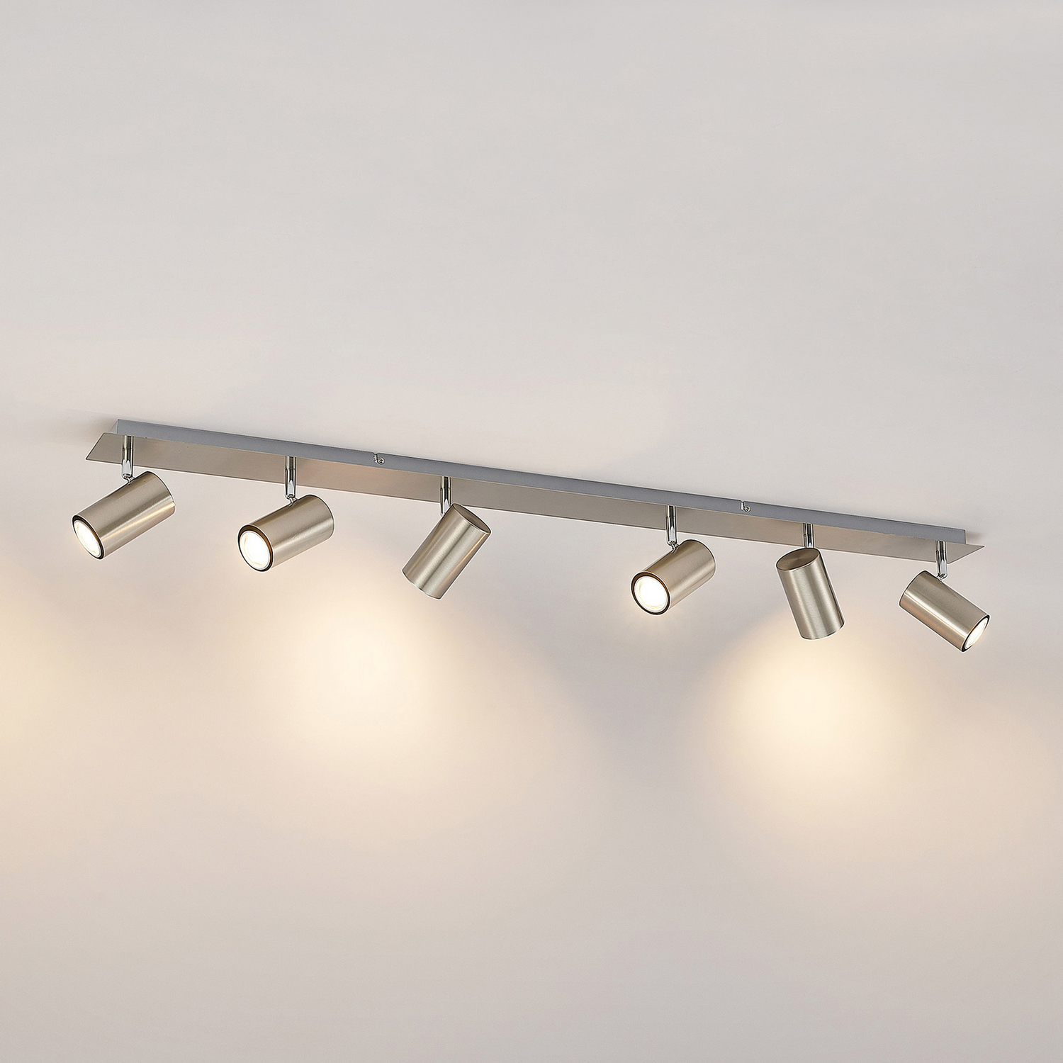 B-Ware Lindby Joffrey Deckenstrahler Deckenleuchte Deckenlampe Leuchte Led 6 Fl. Nickel - 4251911728613