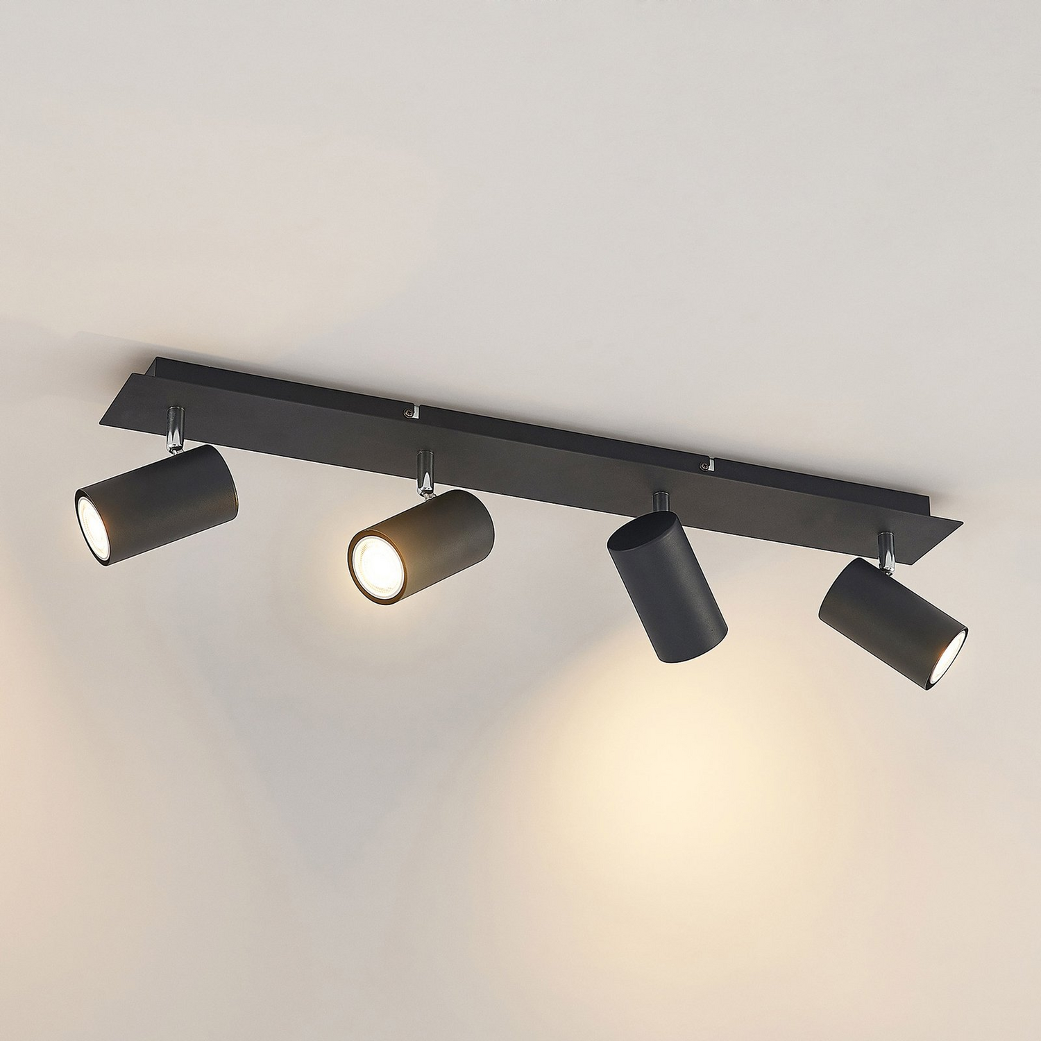 B-Ware Lindby Joffrey Deckenstrahler Deckenlampe Deckenleuchte Lampe 4 Fl 70 Cm Schwarz - 4251911728514