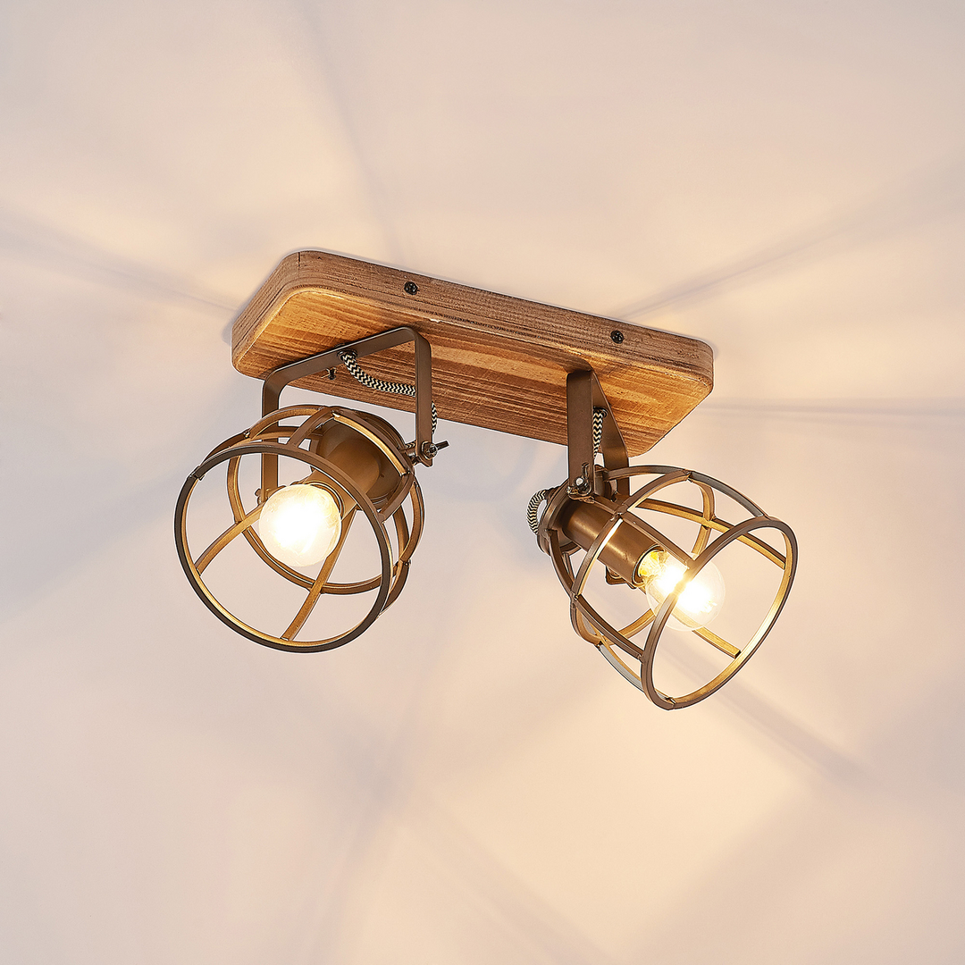 Lindby Rutger Deckenstrahler Deckenlampe Deckenlampe Deckenlicht E14 2 Flg B-Ware