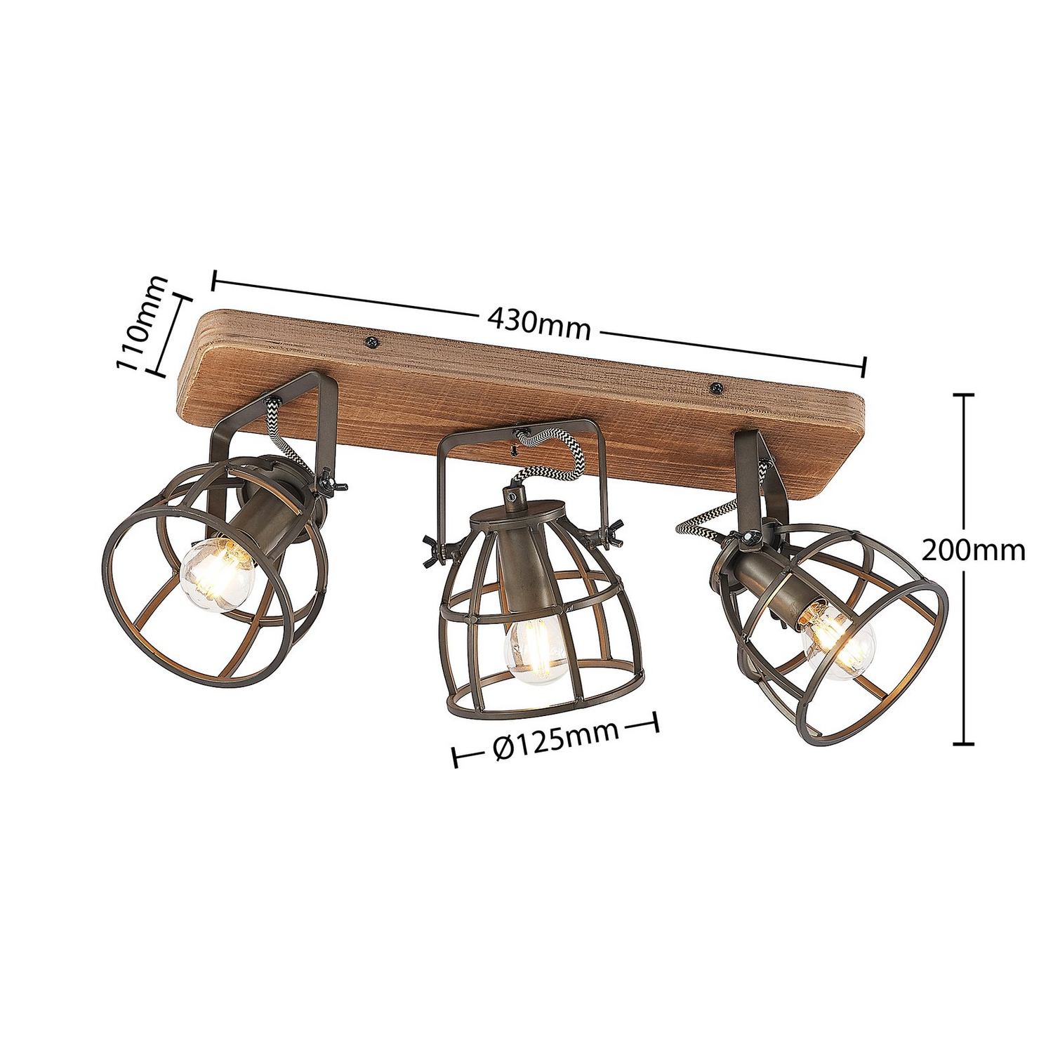 B-Ware Lindby Rutger Deckenlampe 3 Flg Deckenlampe Deckenlicht Deko Flurleuchte E14 - 4251096596083