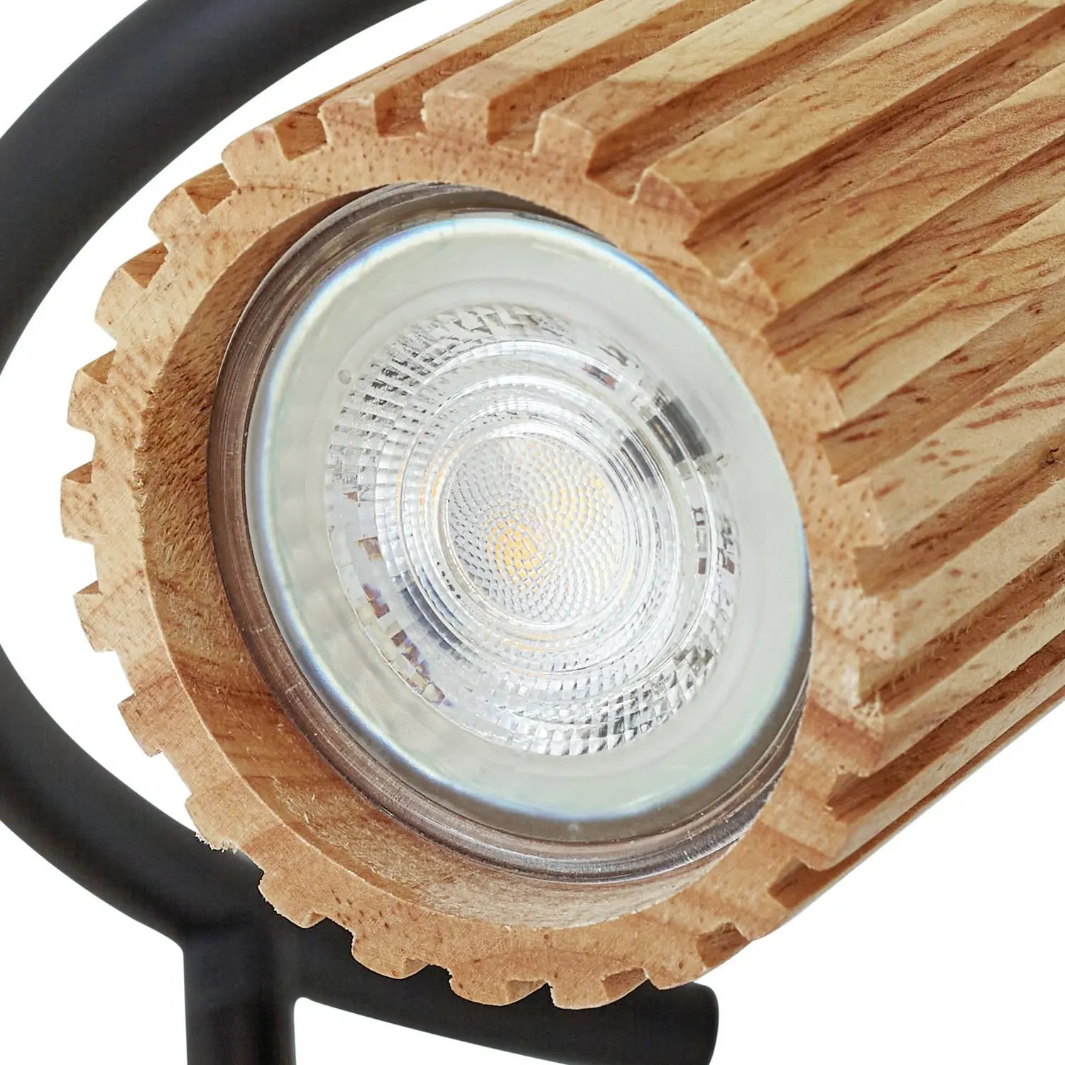 B-Ware Lindby Deckenstrahler Spot Strahler Holz Schwarz Eisen Stralino 3 Flammig Gu10 - 4255830903809