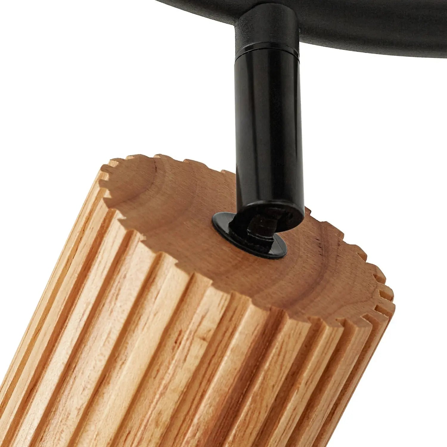 B-Ware Lindby Deckenstrahler Spot Strahler Holz Schwarz Eisen Stralino 3 Flammig Gu10 - 4255830903809