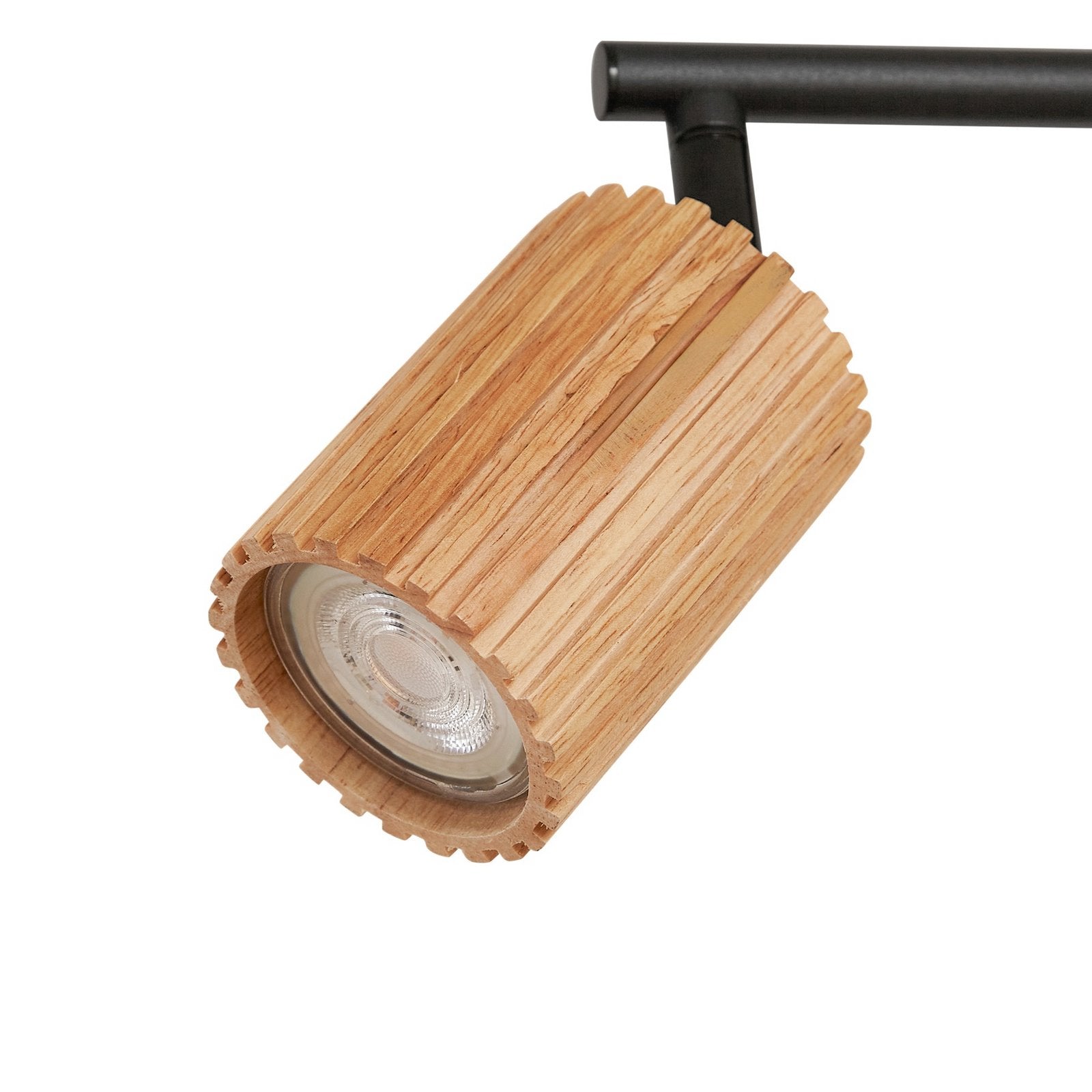 Lindby Deckenstrahler Strahler Stralino Deckenleuchte 4-flg Lampe L60 cm Holz - 4255830903816
