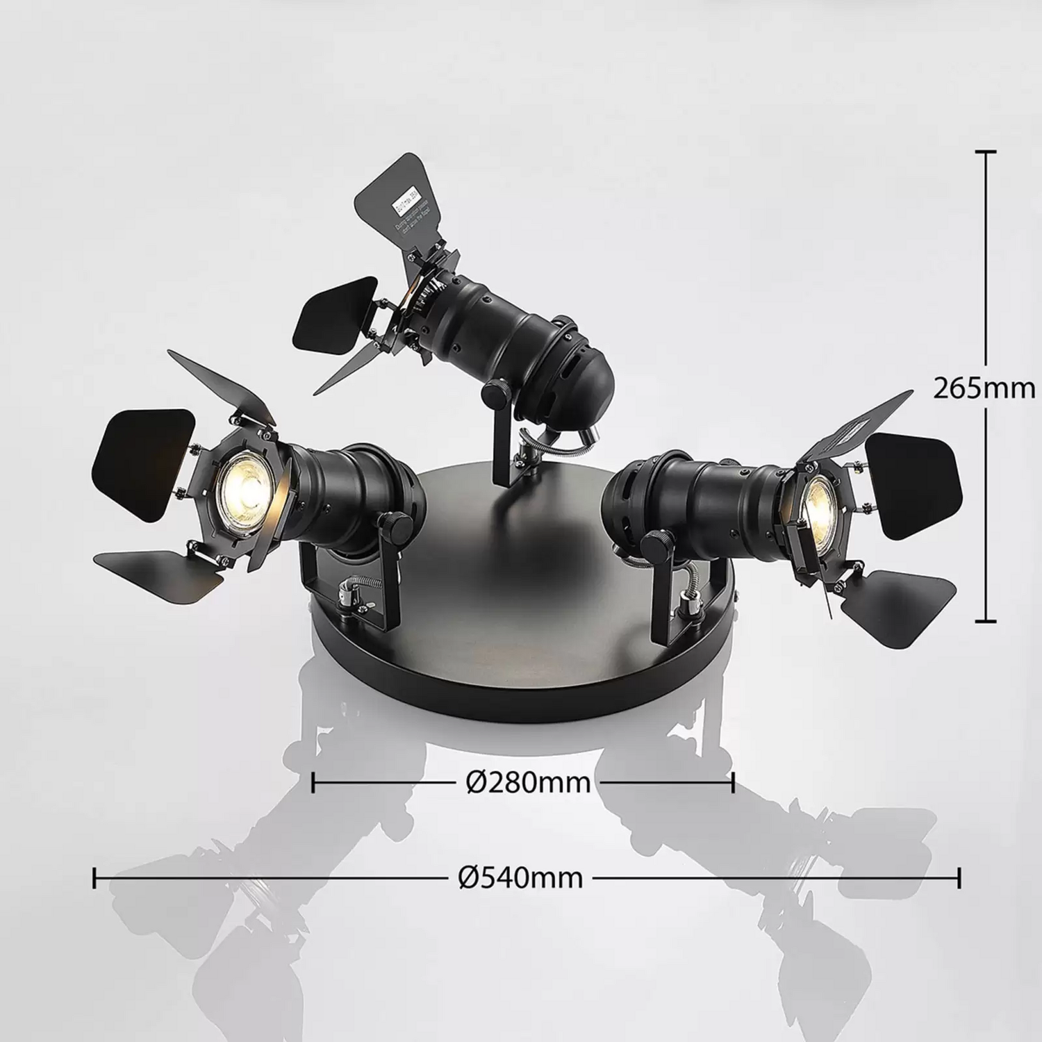 B-Ware Lindby Deckenrondell Deckenlampe Leuchte 35 W Tilen 3 Flammig Scheinwerfer Design - 4251096559200