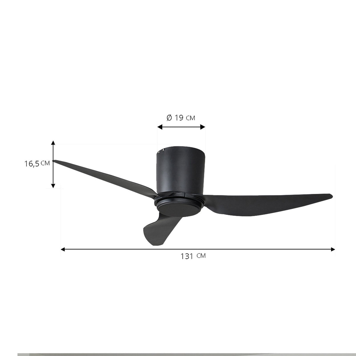 Lindby Deckenventilator Aulo schwarz DC leise Ventilator Ø123cm für bis zu 20m² - 4251911780017