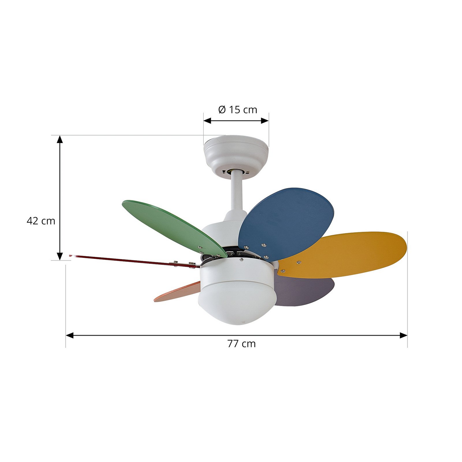 Lindby Deckenventilator Mit Licht Litur Leise ø 77 Cm E27 Ventilator Lampe Spot B-Ware - 4251911779912