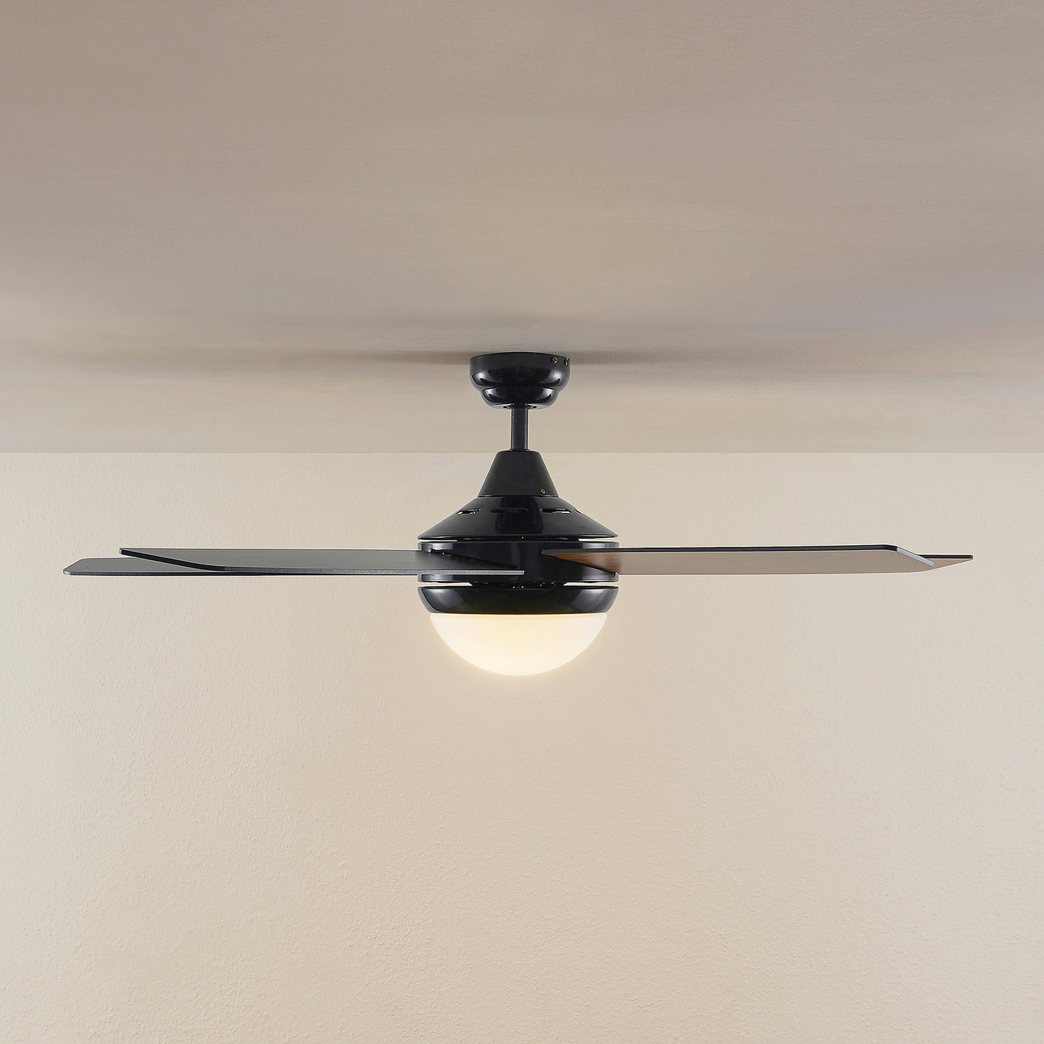 Lindby Deckenventilator Mit Licht Auraya Leise Schwarz Deckenlampe Lampe Leuchte B-Ware - 4251911788877