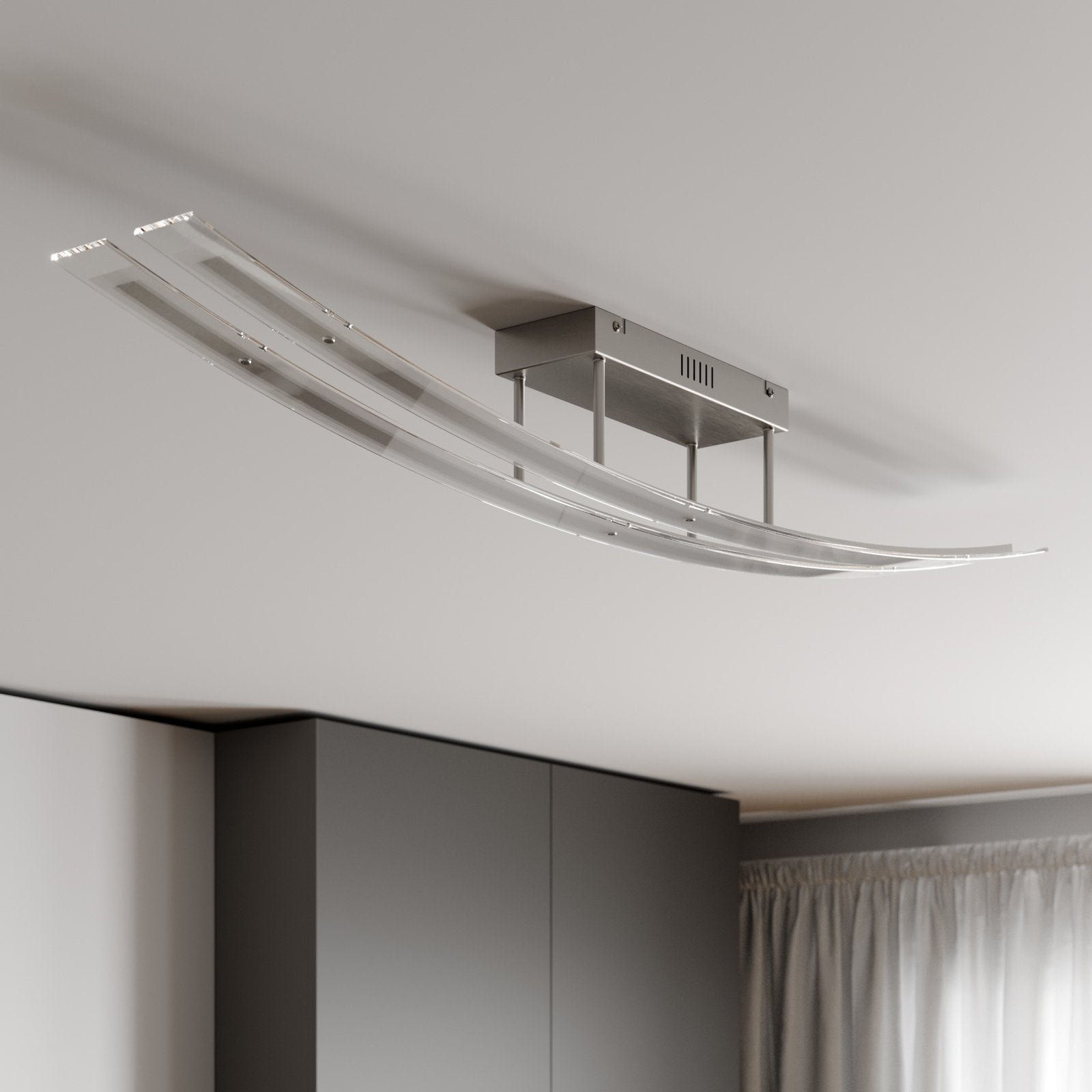 Lindby Deckenleuchte Deckenspot LED Jarda Glas dimmbar Lampe Leuchte 134cm - 4251096526950