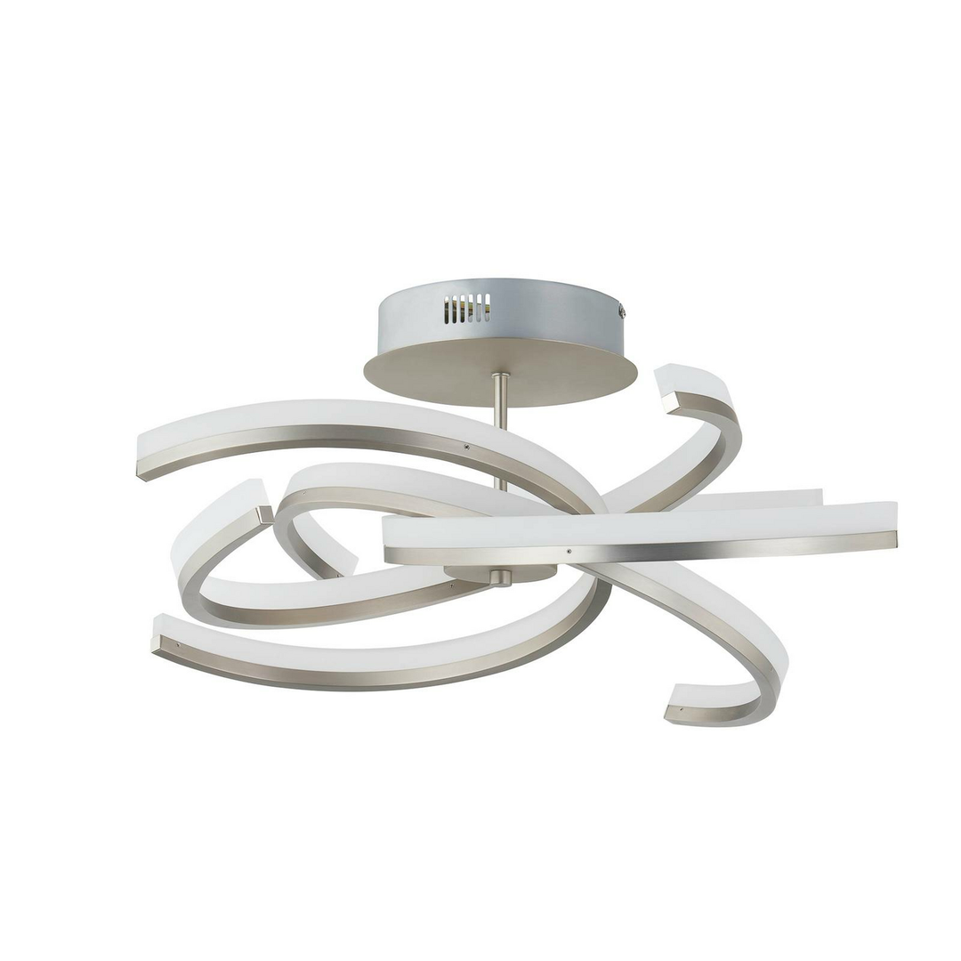 Lindby Divalis Led Deckenlampe Deckenleuchte Deckenlicht Leuchte Stepdim Nickel B-Ware - 4251911760033
