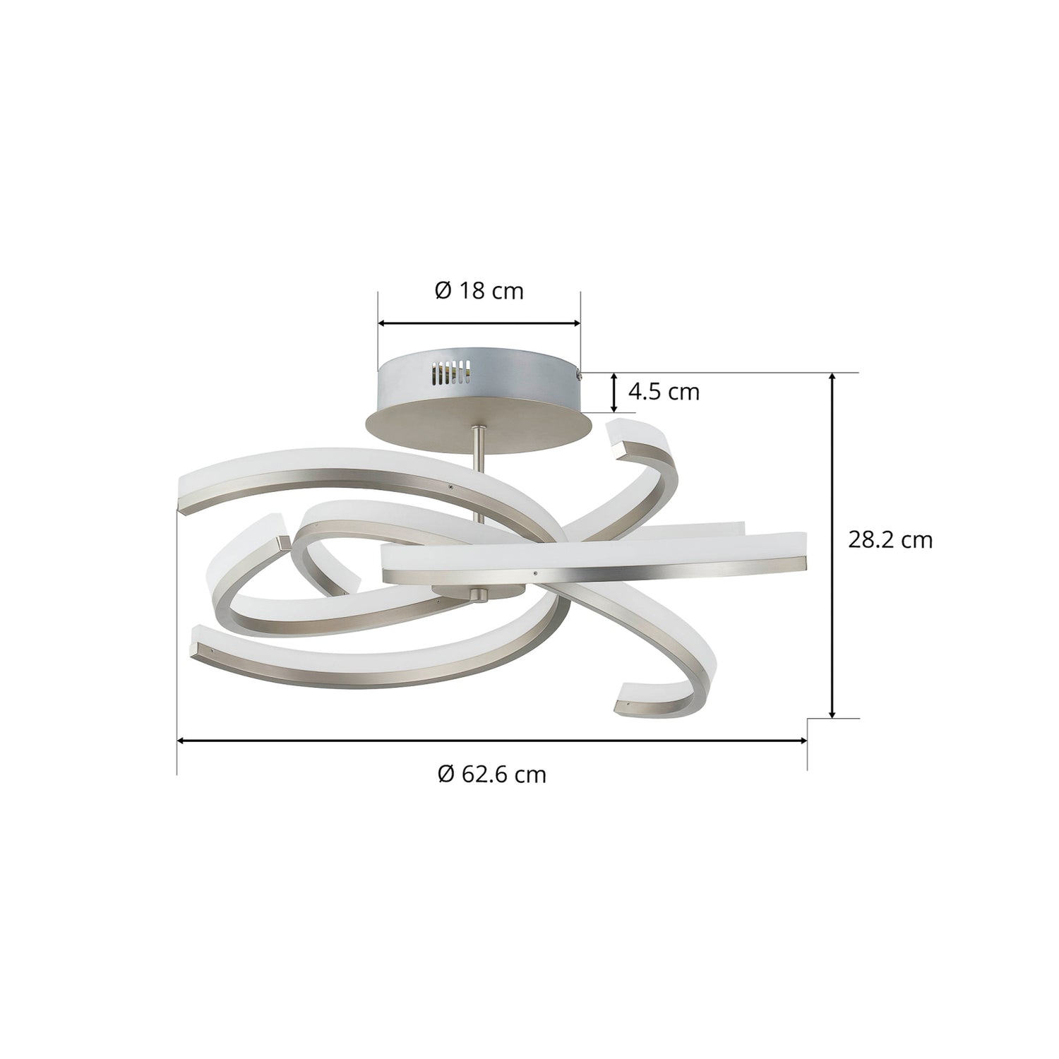 B-Ware Lindby Divalis Led Deckenlampe Deckenleuchte Deckenlicht Leuchte Stepdim Nic101 - 4251911760033