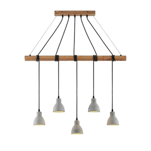 B-Ware Lindby Dorte Hängeleuchte Hängeleuchte Lampe Leuchte Aus Holz Und Beton Dunkel