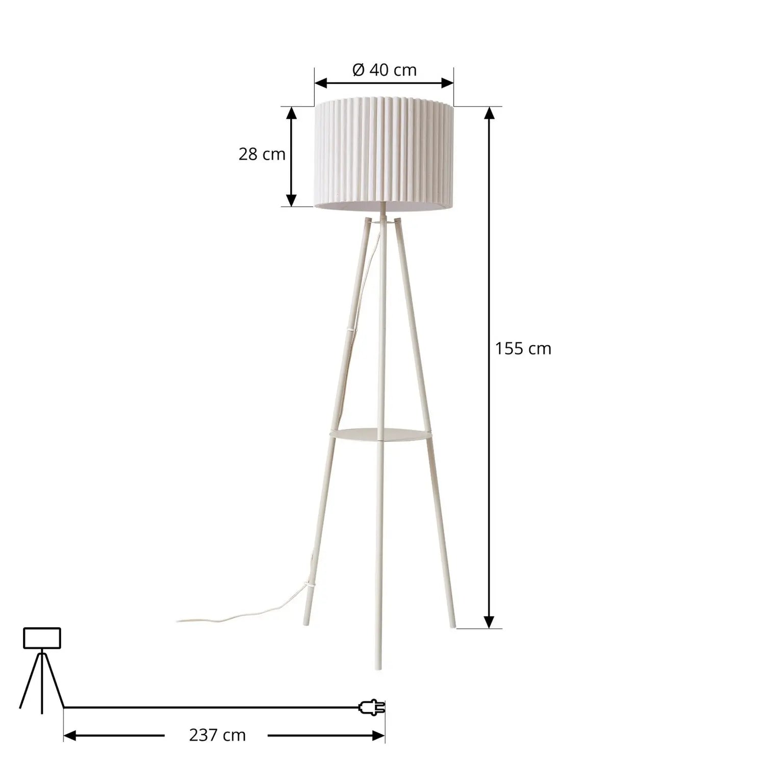 B-Ware Lindby Stehlampe Standlampe Libbie Leinen Cremefarben Dreibein Wohnzimmerla490 - 4255830903687